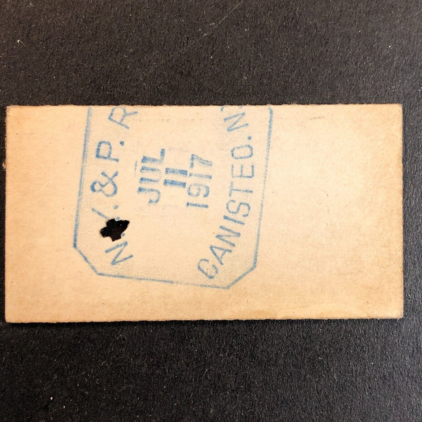New York & Pennsylvania Railroad July 11 1917 Genesee, PA Ticket #10732