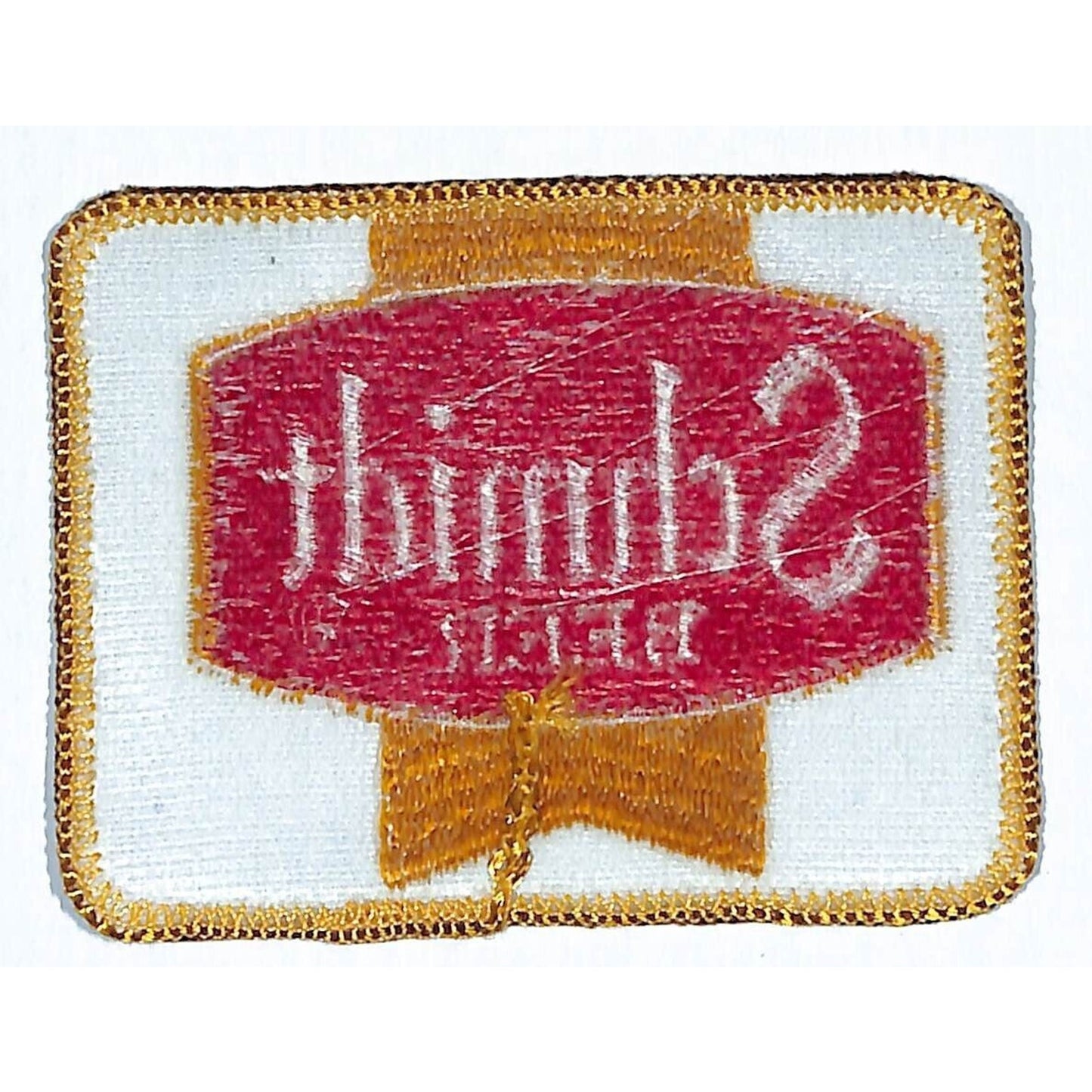 Schmidt Beer Patch Embroidered Vintage 2 1/2" x 3 1/4" (#1) c1975-85
