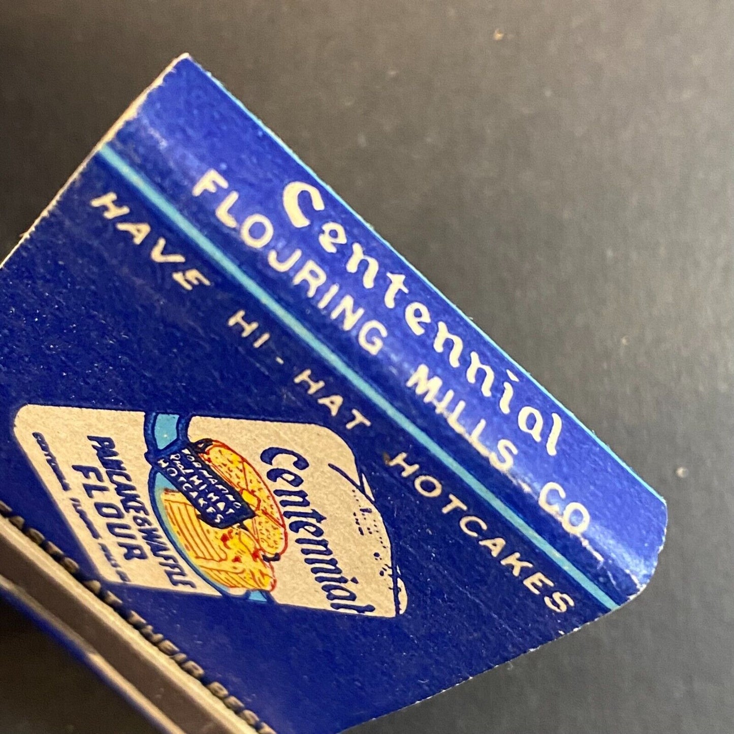 Centinnial Flouring Mills Near Full (-1) Matchbook c1940's-50's Scarce