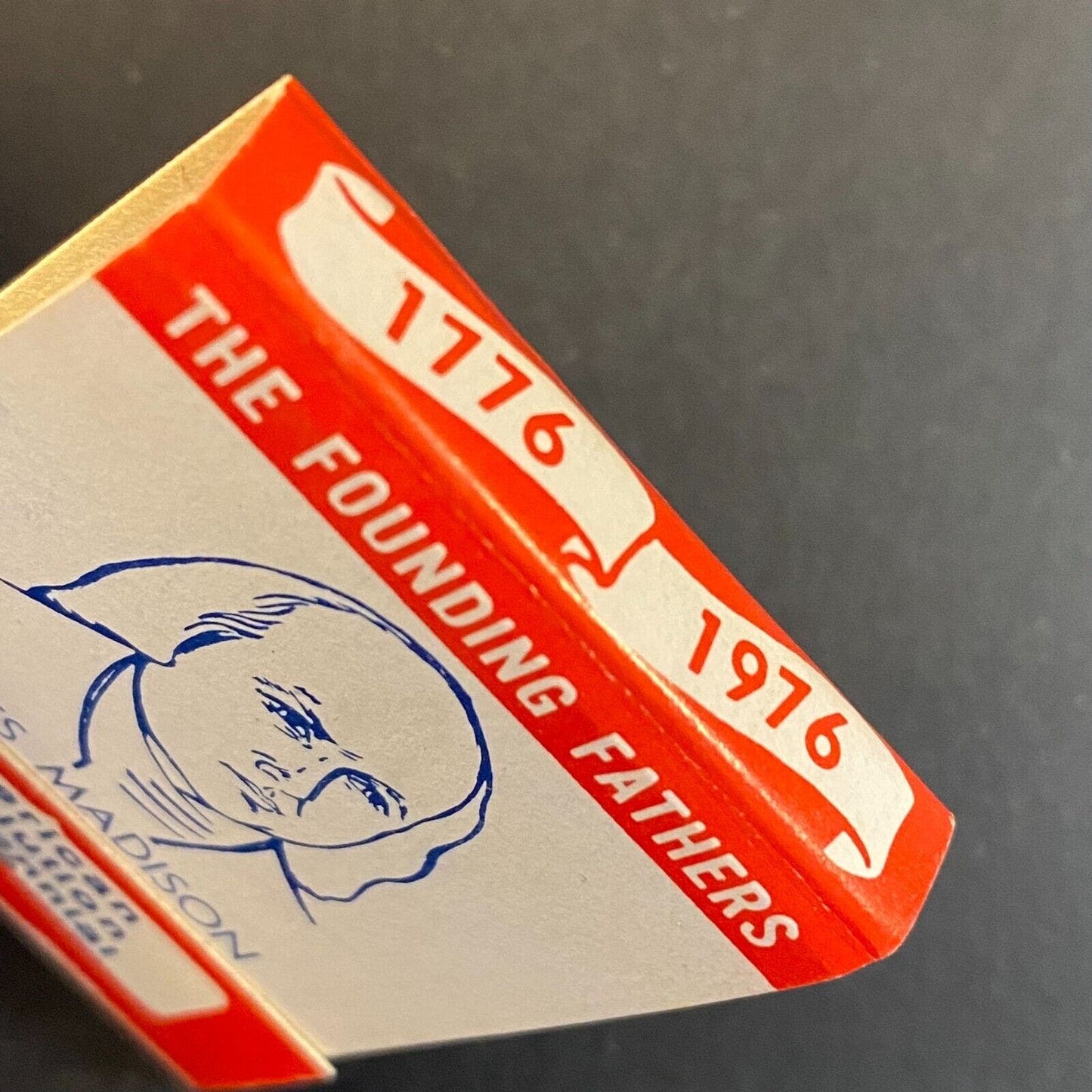 Founding Fathers American Revolution Series James Madison 1976 Full Matchbook