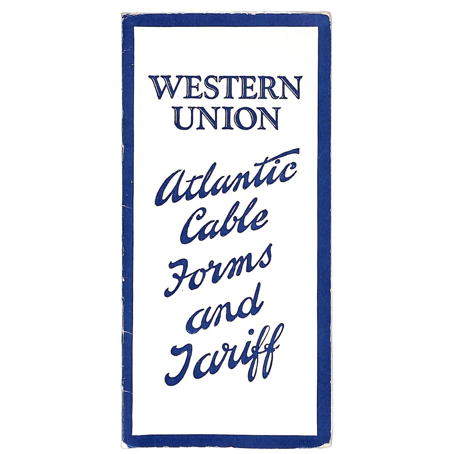 Western Union Atlantic Cable Forms and Tariff Booklet 1937 VGC Scarce