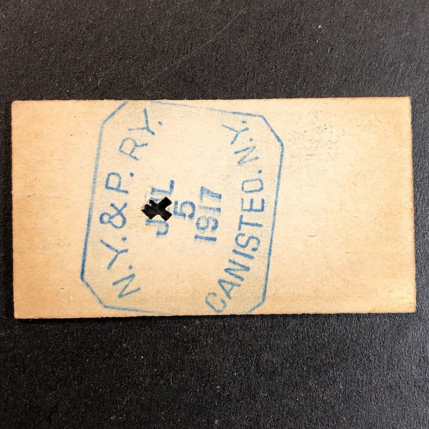 New York & Pennsylvania Railroad July 5 1917 Norton Hollow Ticket #3389 Scarce