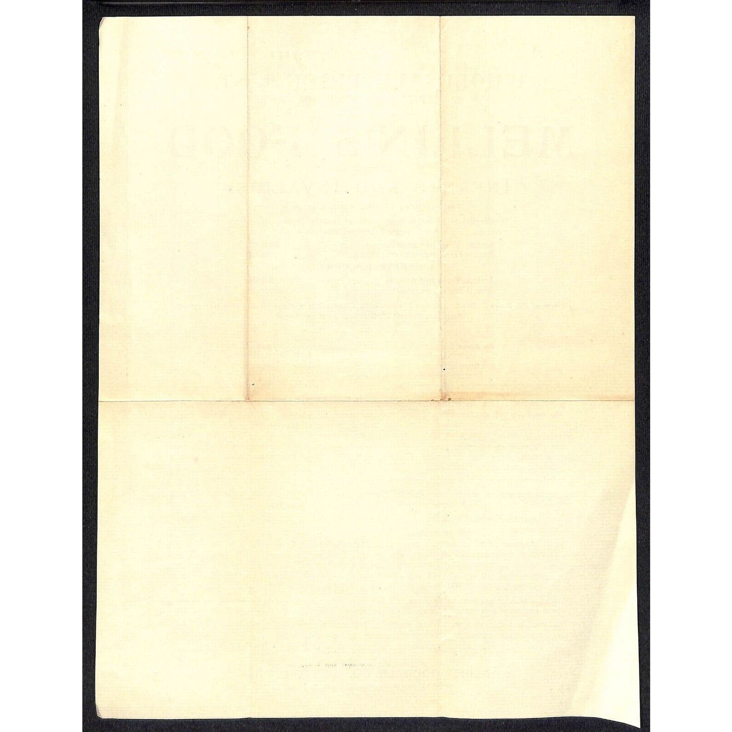 Doliber-Goodale Mellin's Food for Infants and Invalids 1893 Whsle. Price Sheet