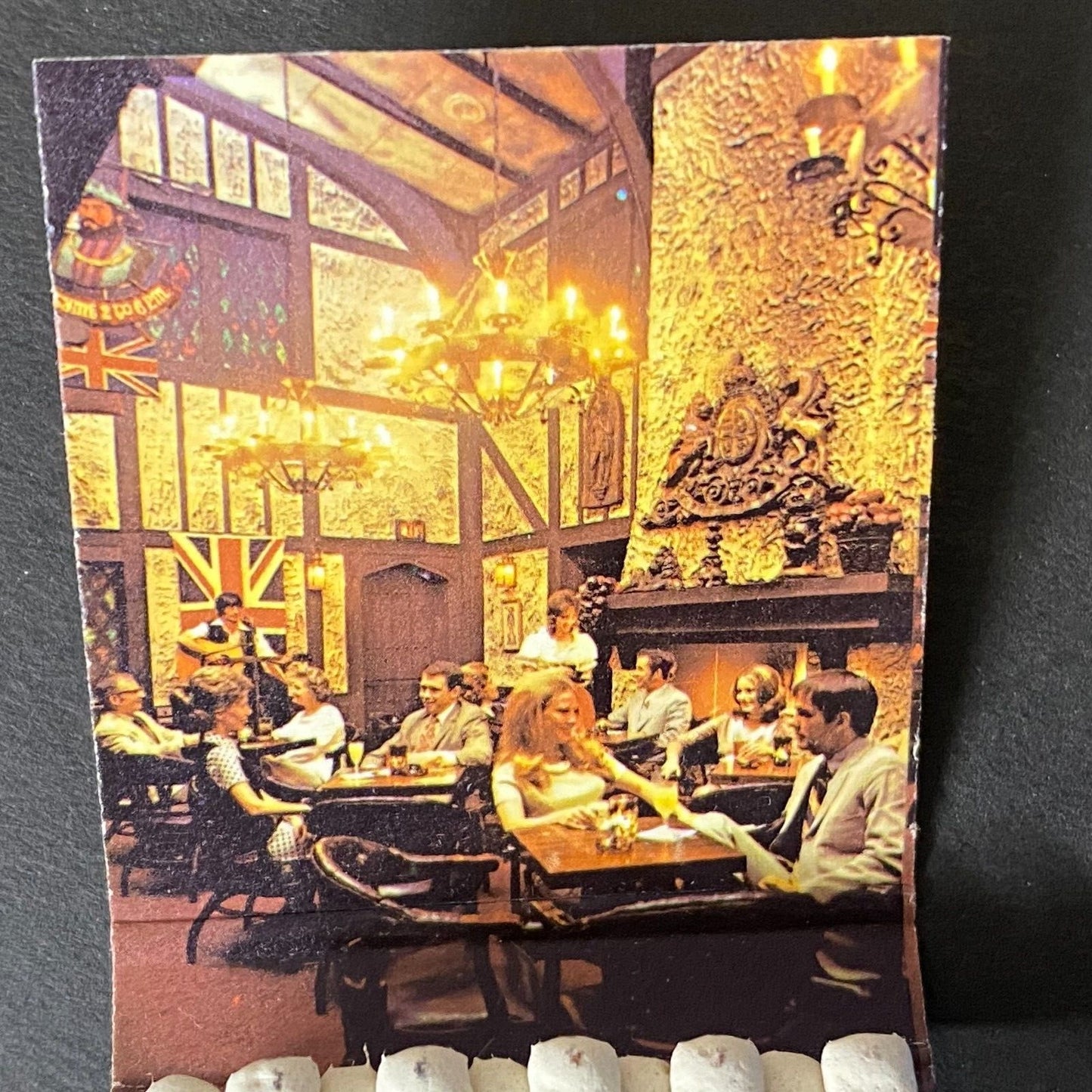 Jolly Ox / Steak and Ale Restaurants Full Matchbook c1960's-74 VGC