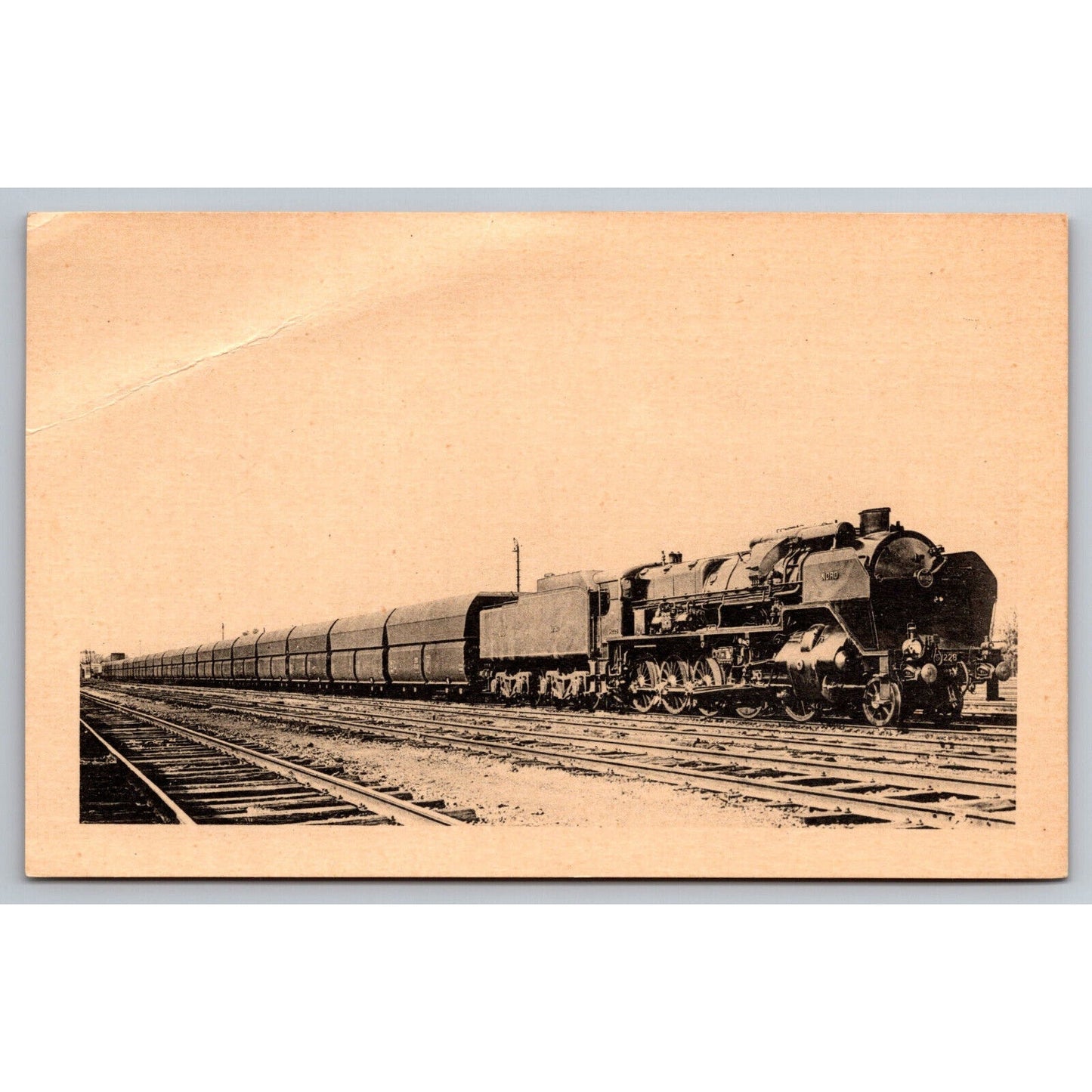 French Railroad RPPC* Postcard Machine Decapod Series 5-1200 c1900 H.M.P.