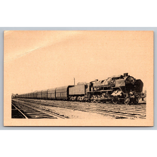 French Railroad RPPC* Postcard Machine Decapod Series 5-1200 c1900 H.M.P.