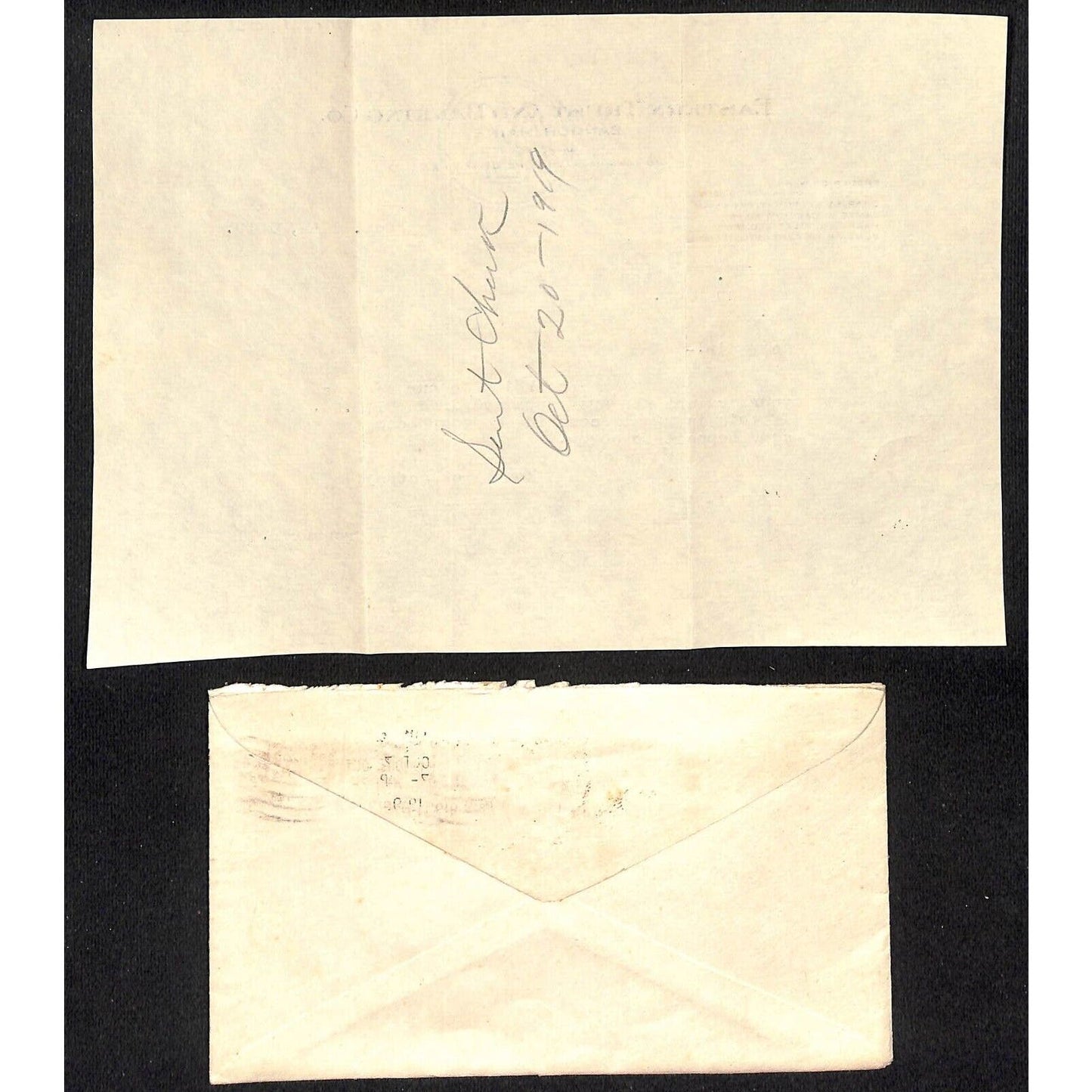 Bangor, ME Eastern Trust & Banking 1919 Letterhead & Cover Knowlton*