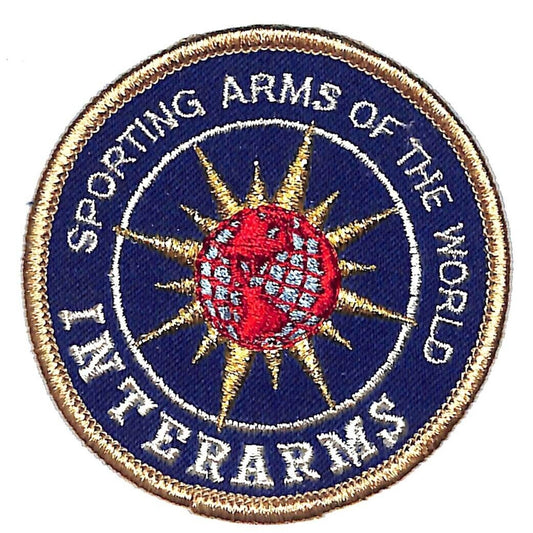Interarms "Sporting Arms of the World" Vintage Emb. Patch 3" c1970's-80s VGC