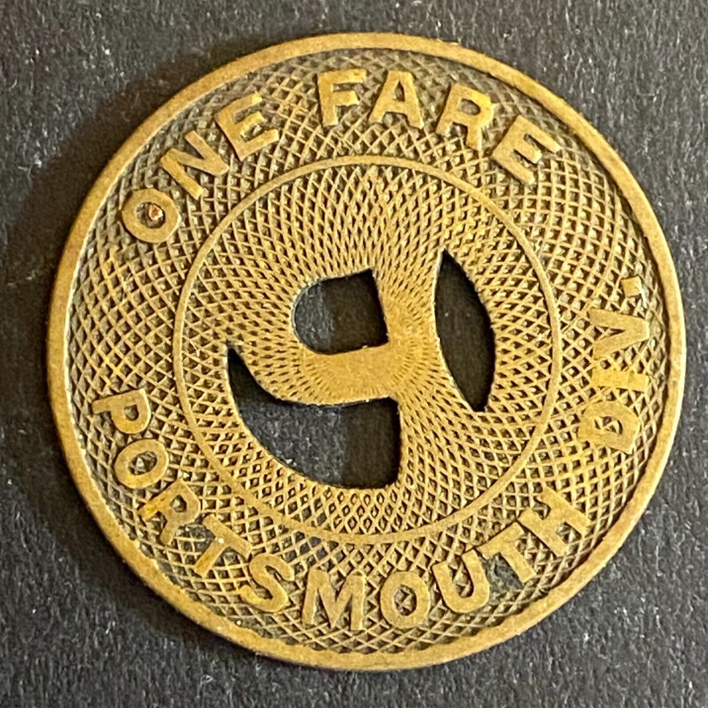 Virginia Electric & Power Co. Portsmouth One Fare Transit Token 23mm