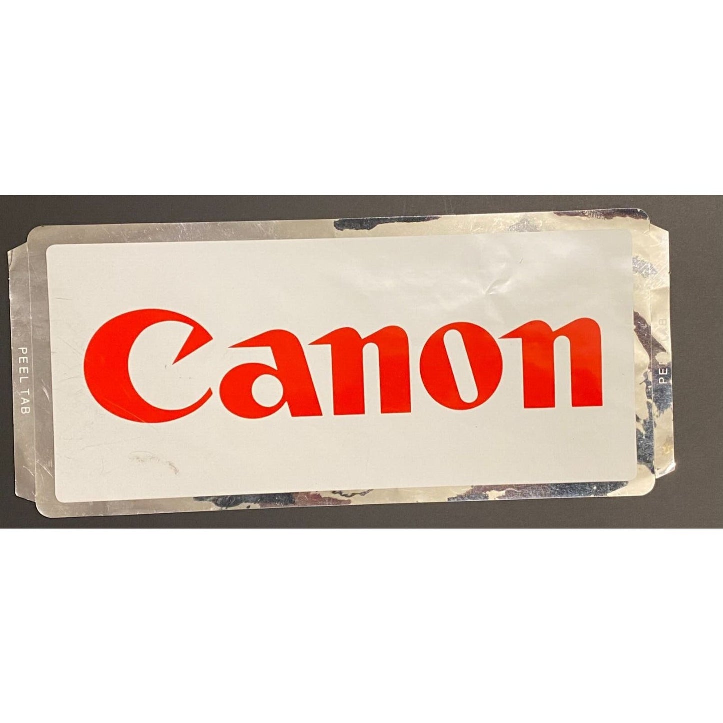 Canon (Racing ?) Mylar Border Large Decal 6" x 13 1/2" c1980's-90's