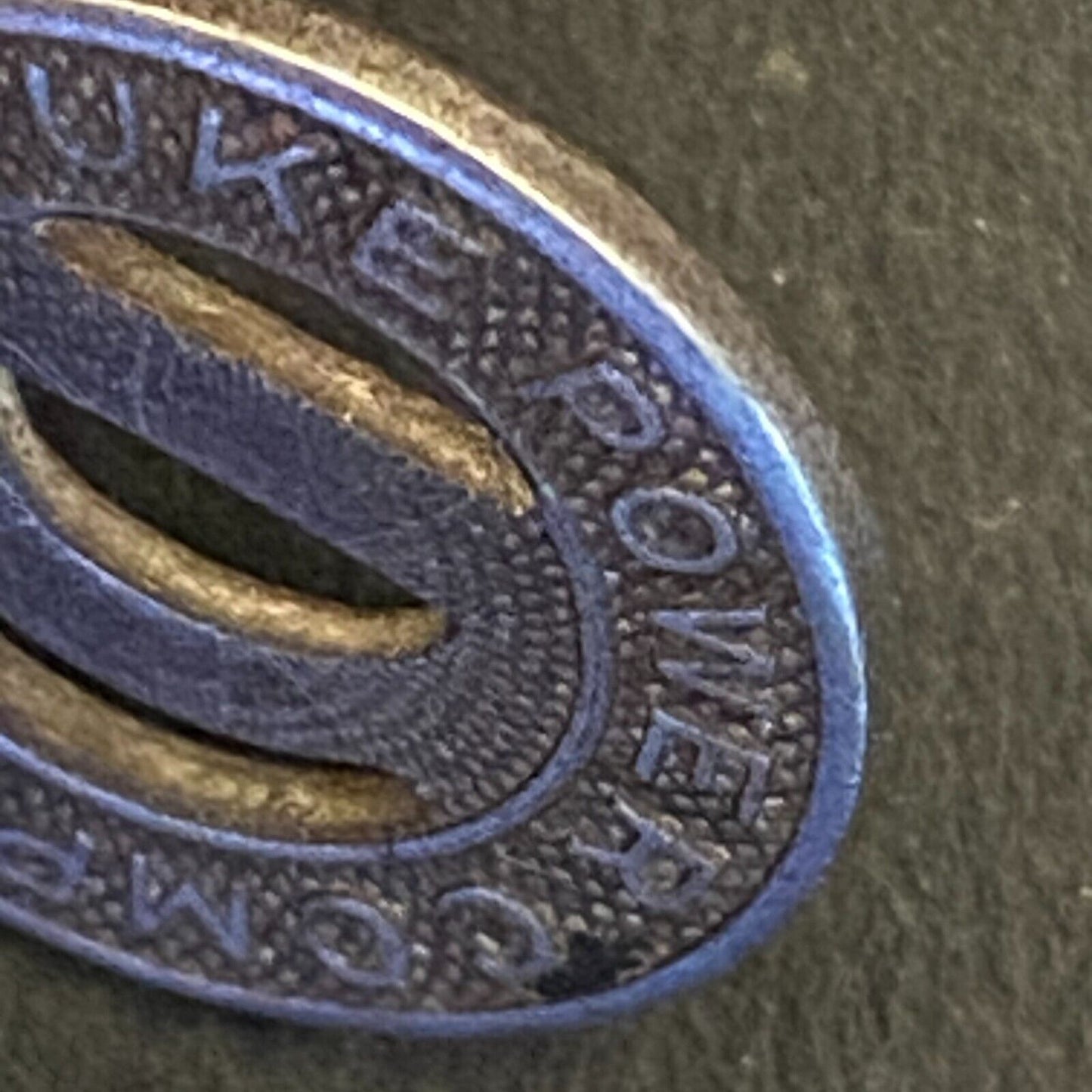 Duke Power Company (Durham, NC) G/F One Fare Transit Token 16mm (#3)
