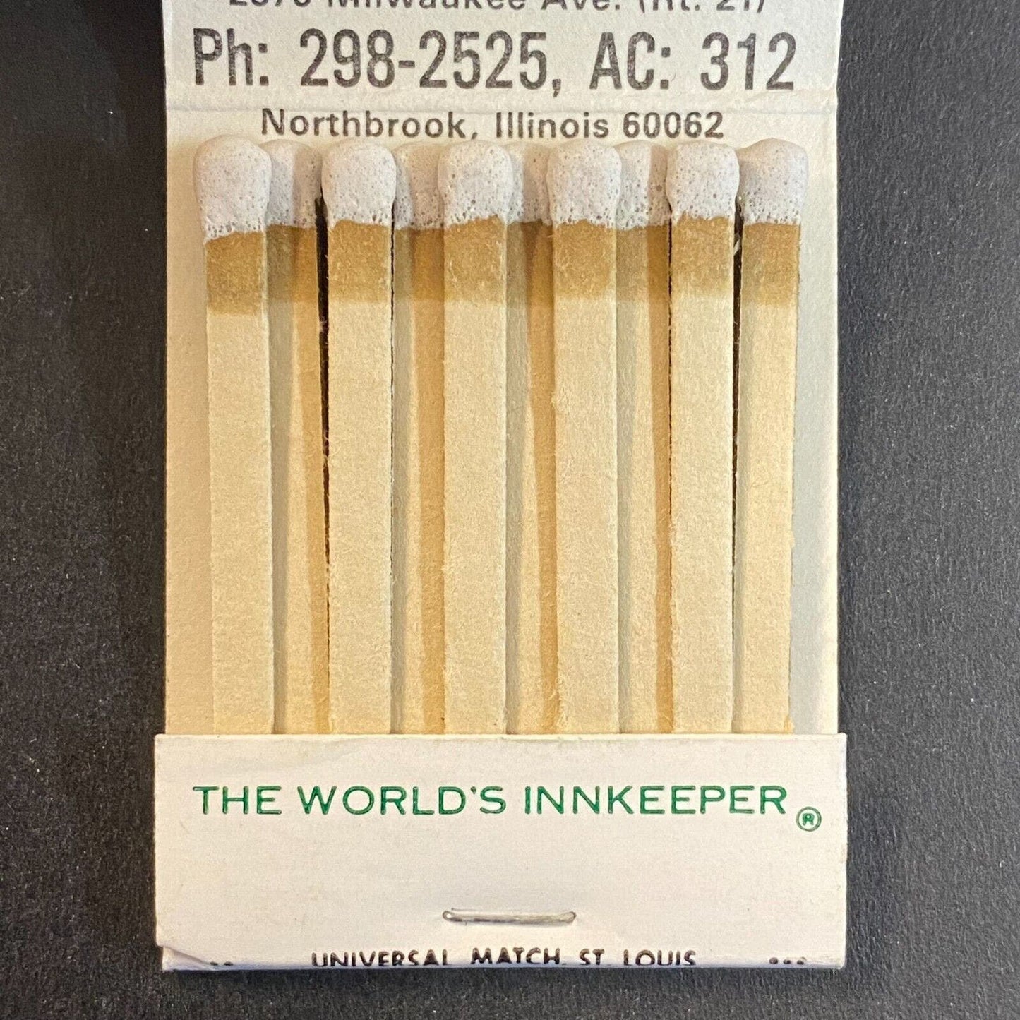 Holiday Inn Chicago "Get That Holiday Feeling" c1974-80's Full Matchbook VGC