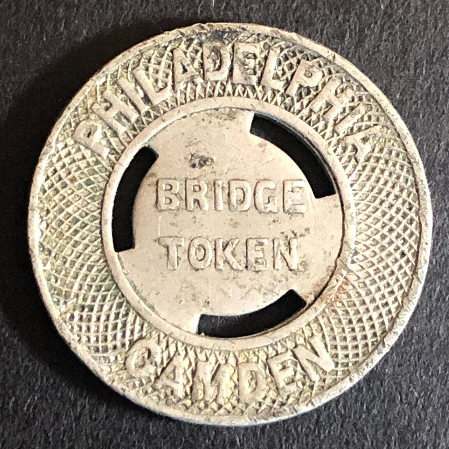 Delaware River Bridge Line PTC Philadelphia Camden Bridge Token - 22mm