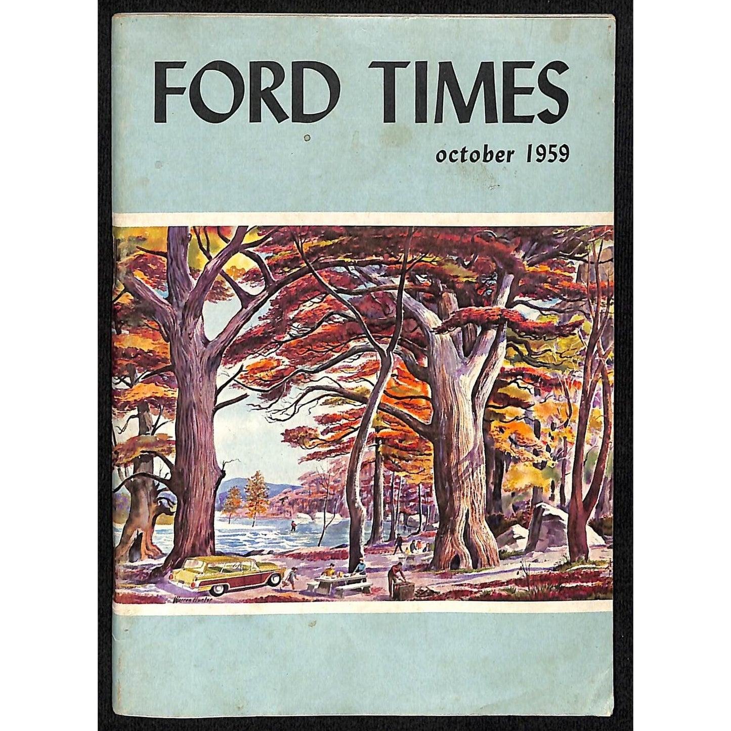 Ford Times October 1959 Travel Magazine / Webster Motor Sales Schenectady 64pp