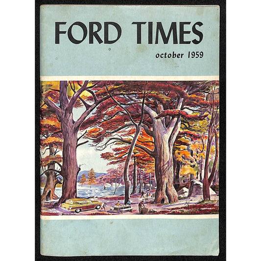 Ford Times October 1959 Travel Magazine / Webster Motor Sales Schenectady 64pp