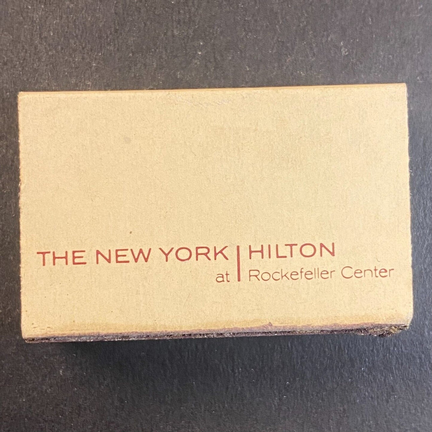 New York Hilton at Rockefeller Center Mirage Restaurant Vintage Matchbox