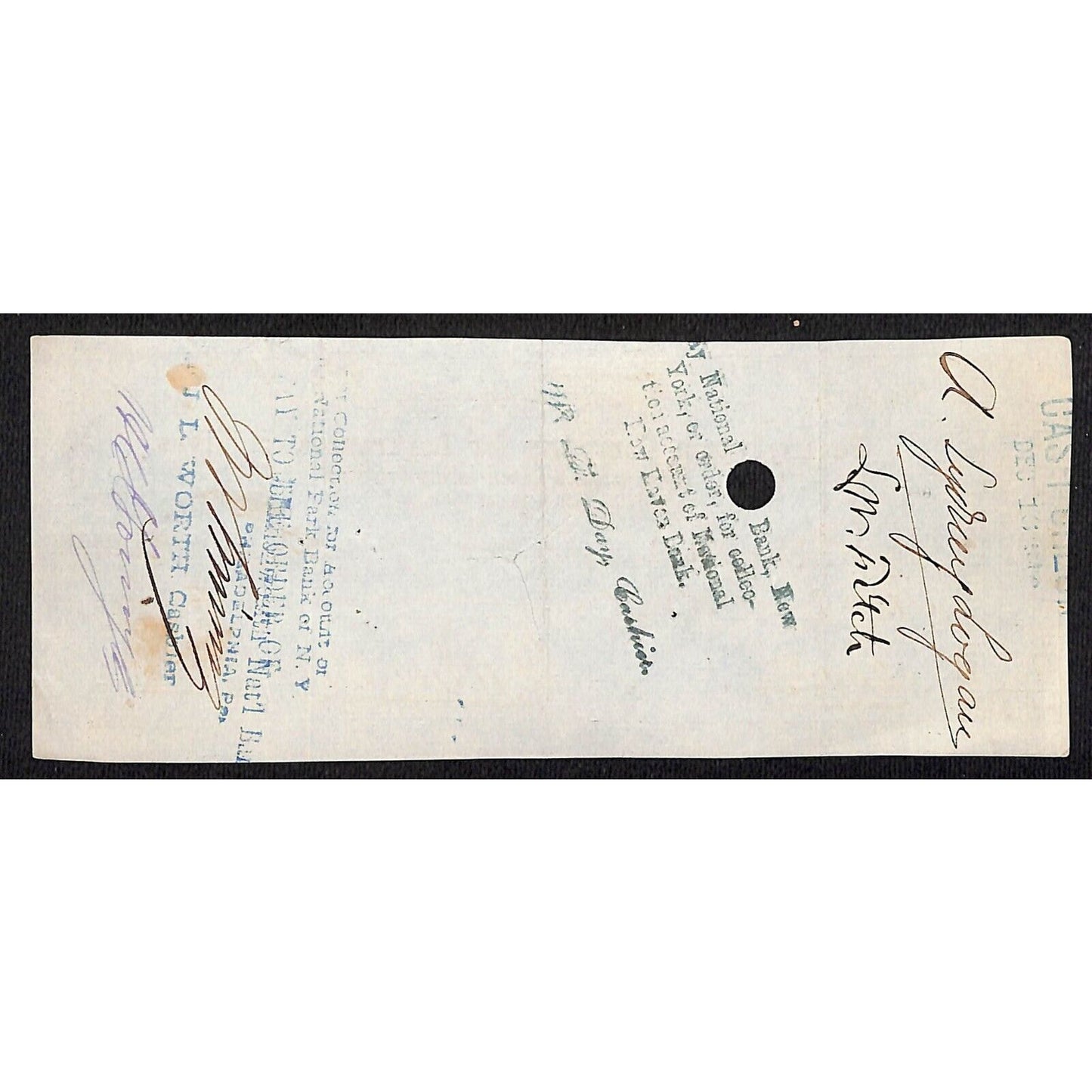 1868 Pennsylvania Company for Insurances on Lives w/ Rev #189 $200