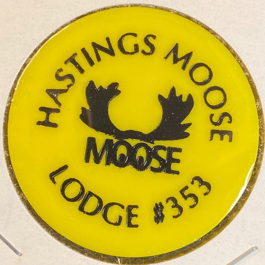 Hastings Moose Lodge #353 c1970's-80's Plastic "$2.25" Token