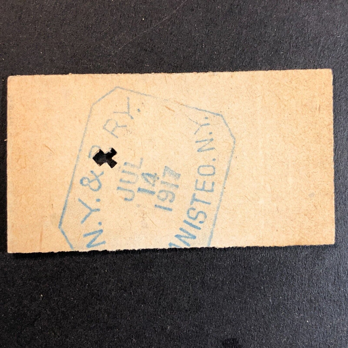 New York & Pennsylvania Railroad July 14 1917 Whitesville, NY Ticket #18248