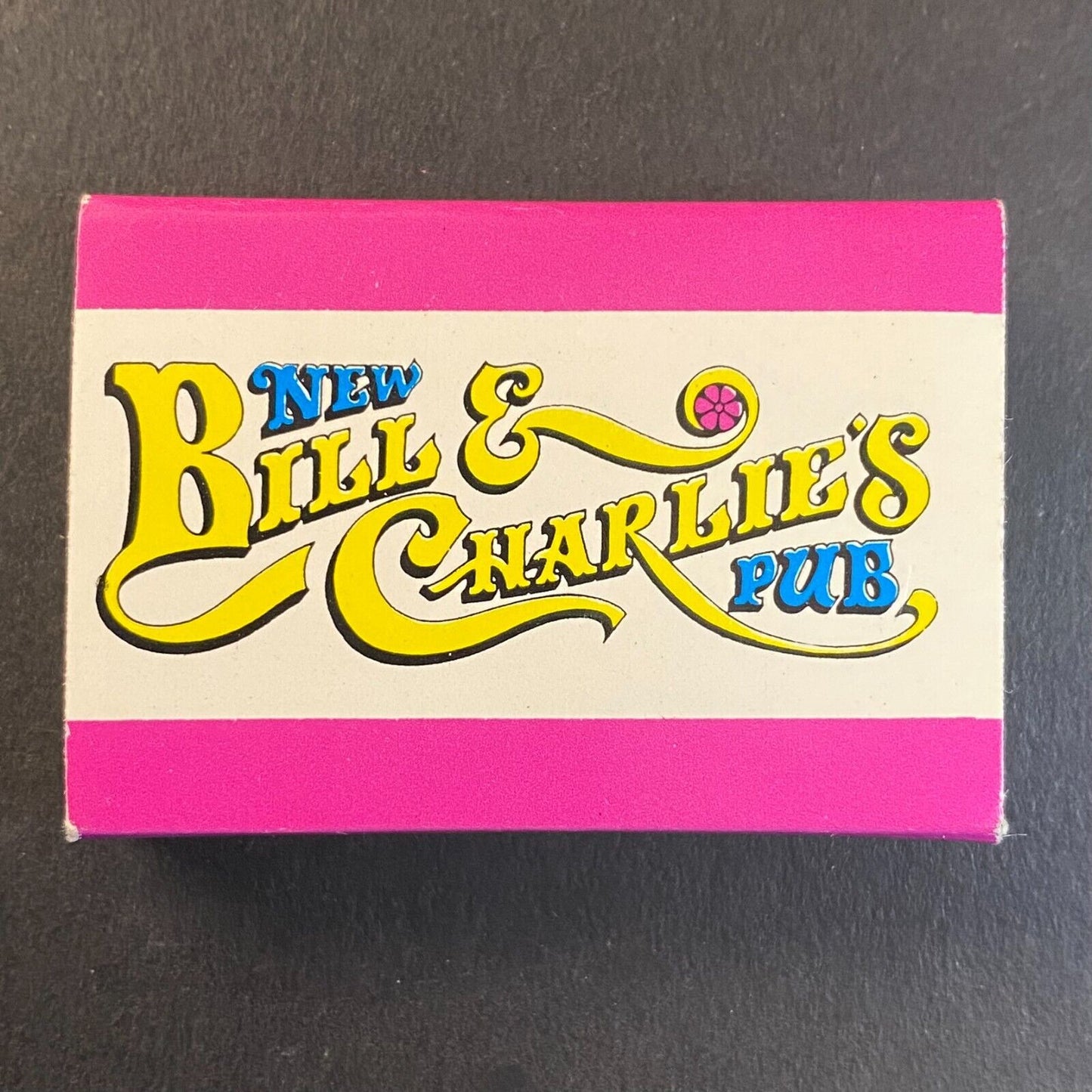 Bill & Charlie's Pub / Lake Point Tower Chicago Matchbox c1970's-80's VGC Scarce