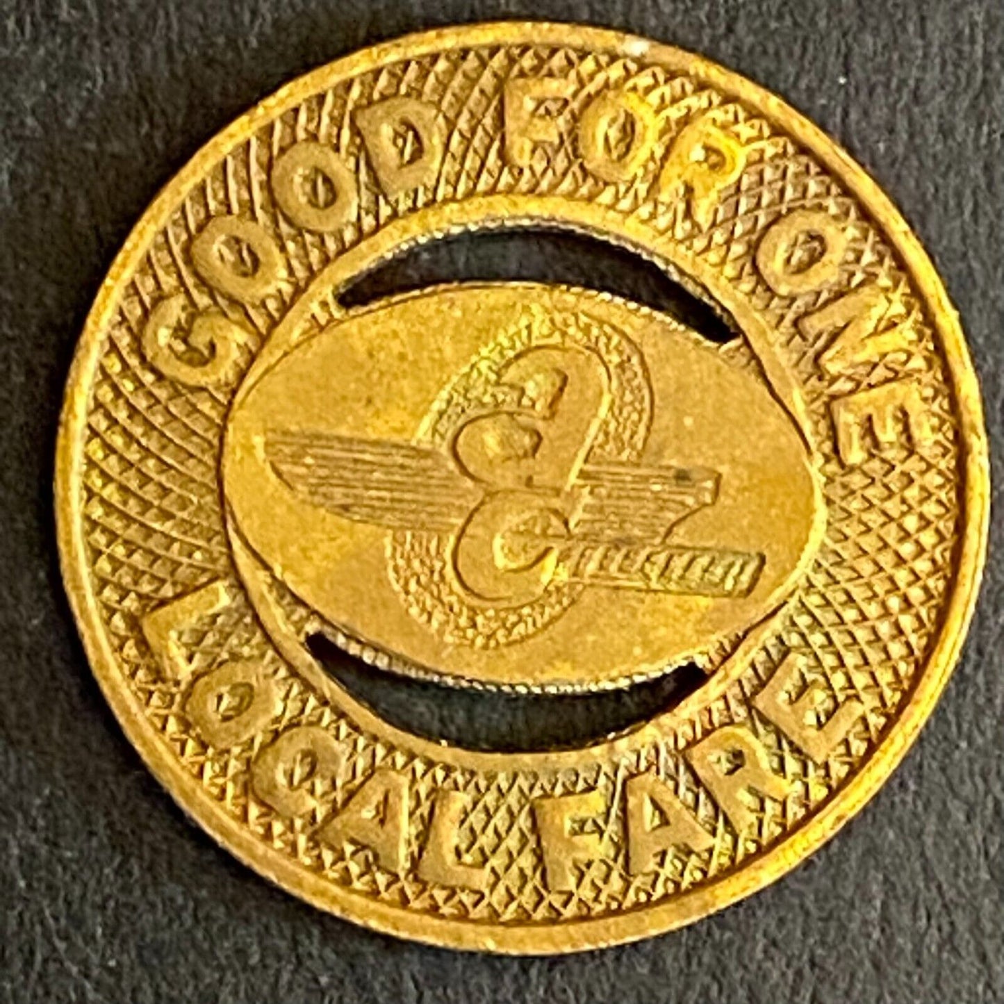 Alameda Contracosta Transit District G/F One Local Fare Token 1968 16mm