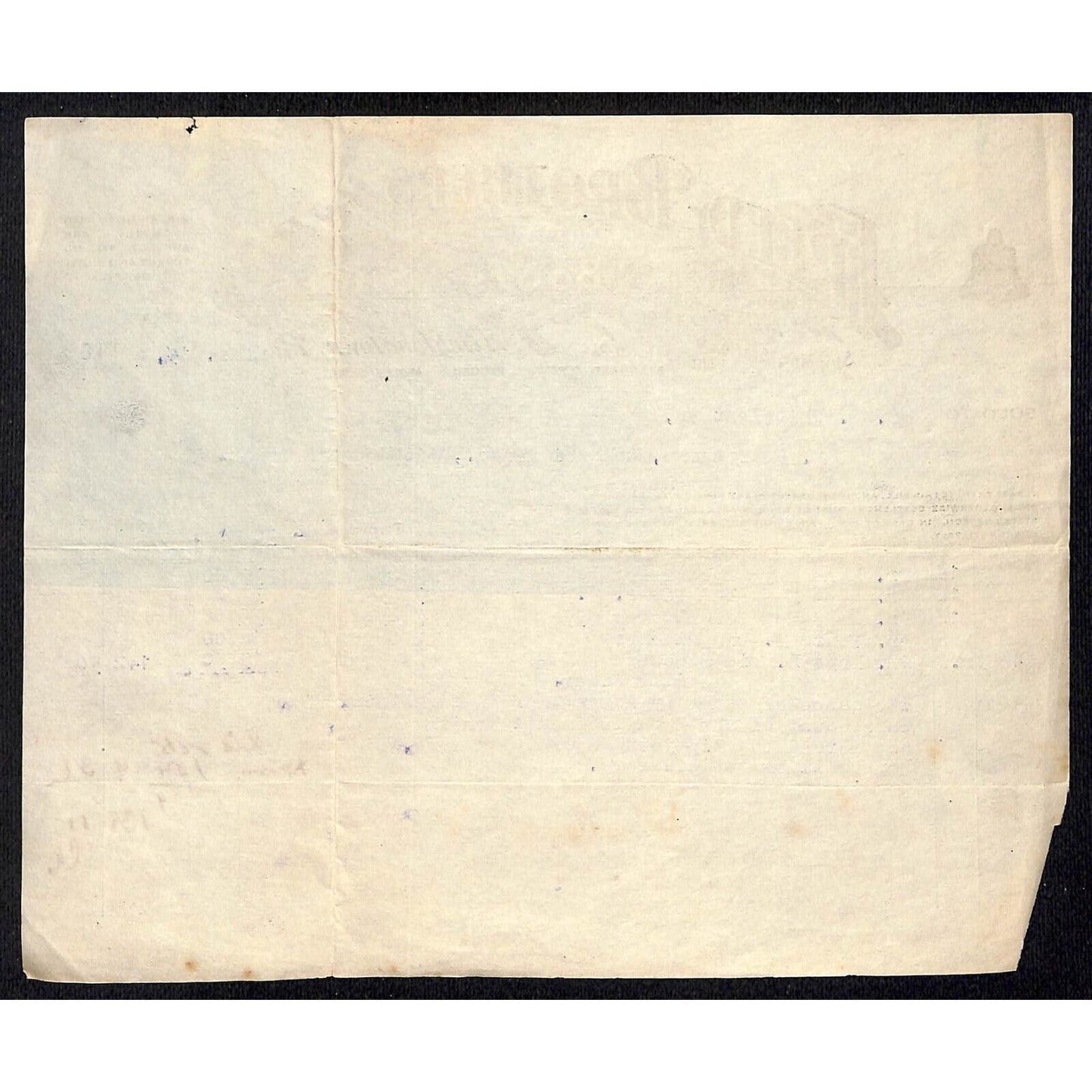 Freed Brothers Richlandtown, PA 1918 Receipt Whiteleather* / Bell System
