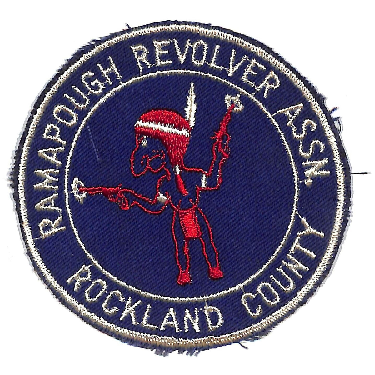 Ramapough Revolver Assn Rockland County Vintage Emb. 4" Patch c1960's-70s Scarce