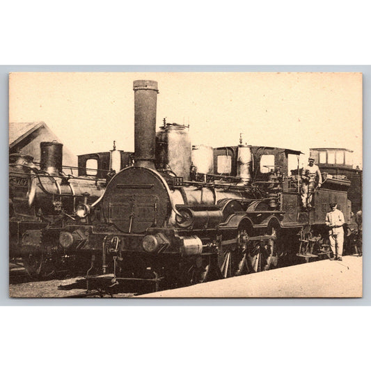 French Railroad RPPC* Postcard Machine 133 Series 129-170 c1860 H.M.P.