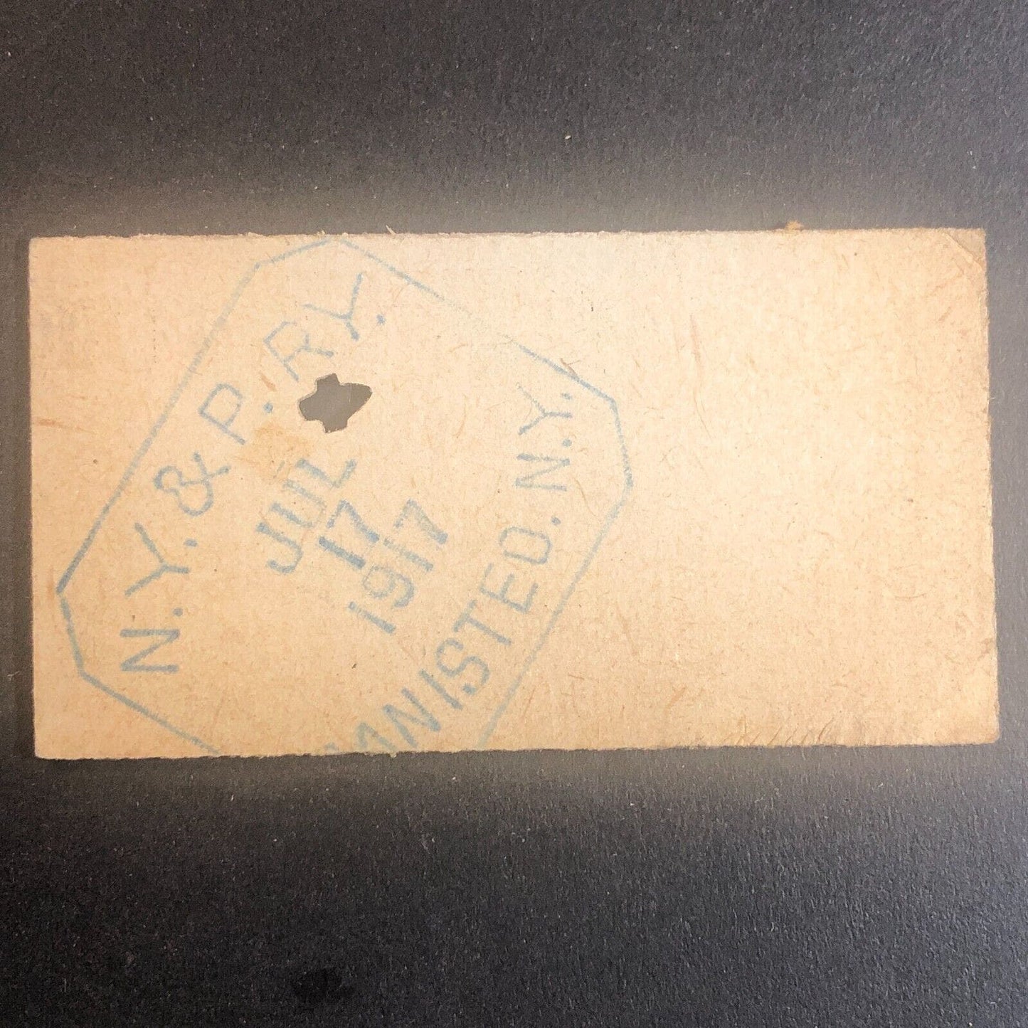 New York & Pennsylvania Railroad July 17 1917 Greenwood, NY Ticket #53566