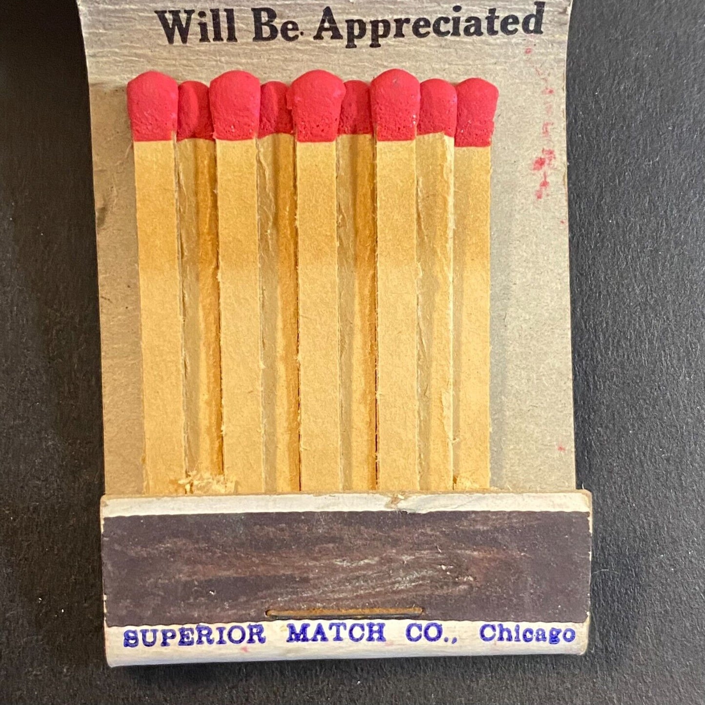 Joe F. O' Donnell for County Commissioner (-7 Sticks) Matchbook c1950's-60's