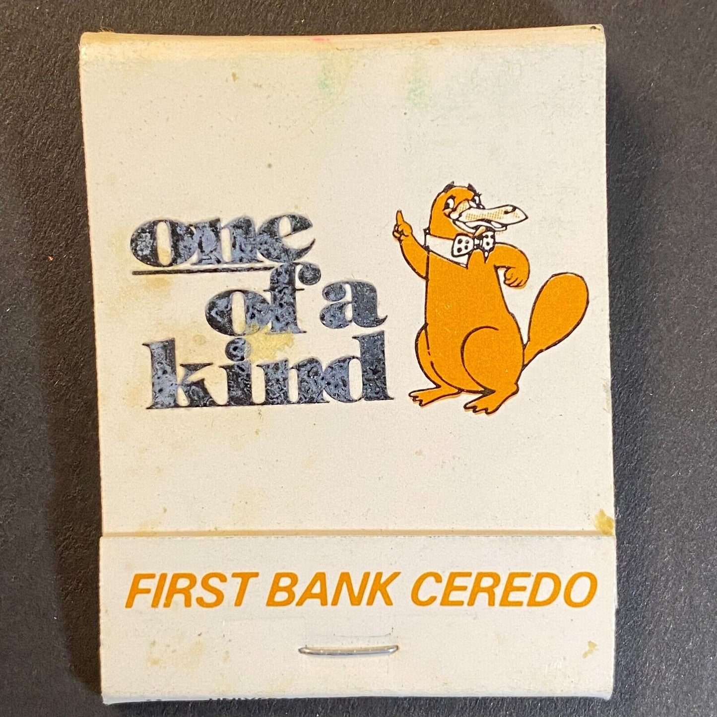 First Bank Ceredo FBC Platypus? Near Full (-1) Matchbook c1974-80's VGC