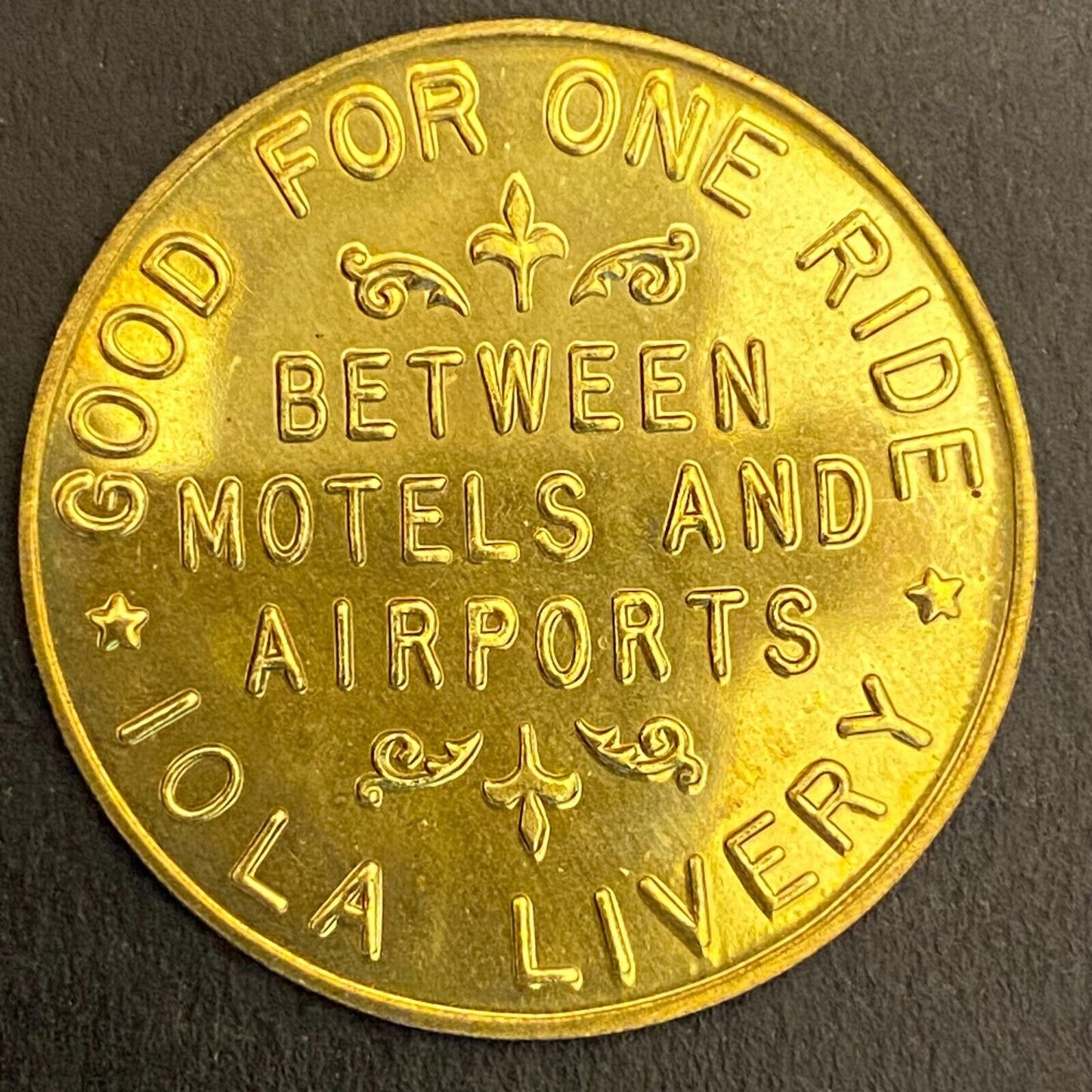 Krause Publications 1982 50th Anniv. Airport / Hotel Ride Token 32mm Scarce