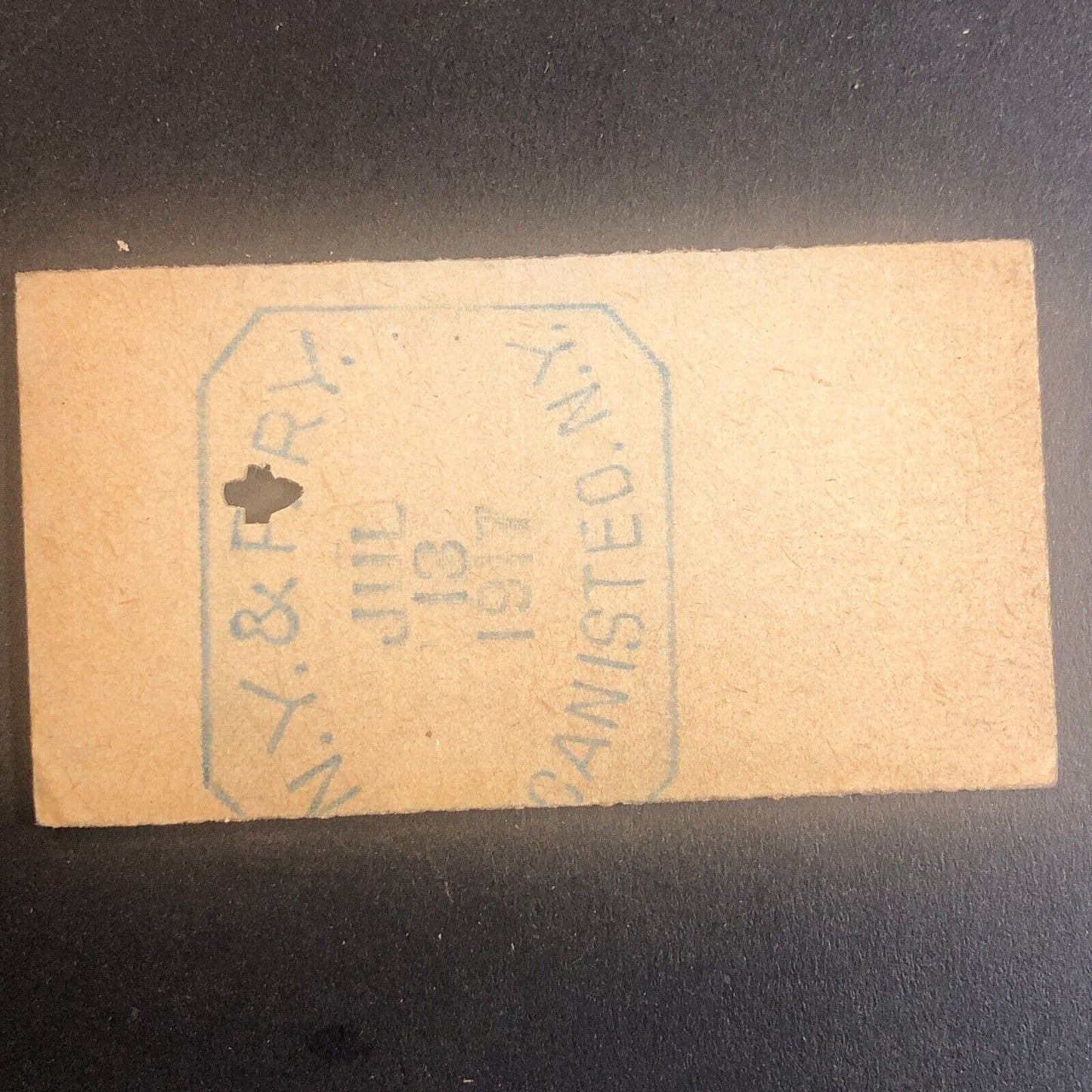 New York & Pennsylvania Railroad July 13 1917 Greenwood, NY Ticket #53540
