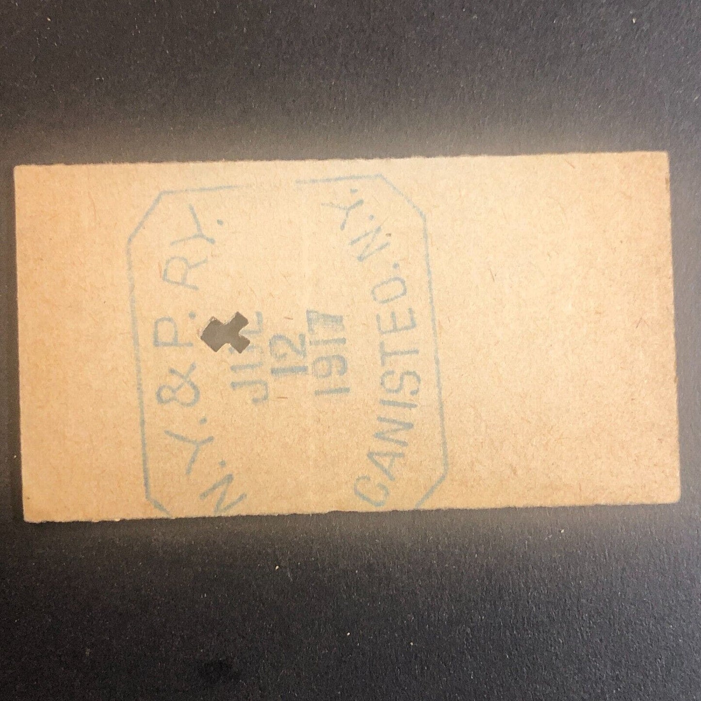 New York & Pennsylvania Railroad July 12 1917 Greenwood, NY Ticket #53536