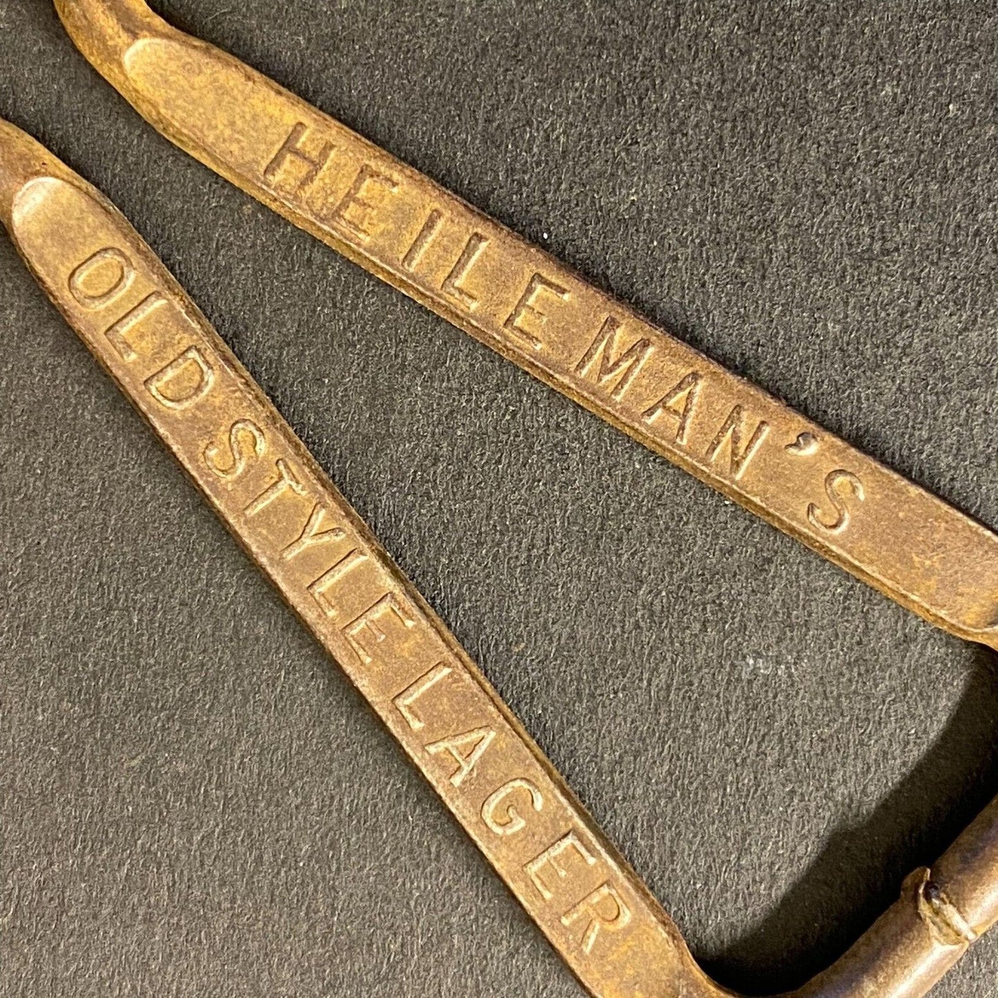 Heileman's Old Style Lager Vintage Steel Bottle Opener 3 1/2"