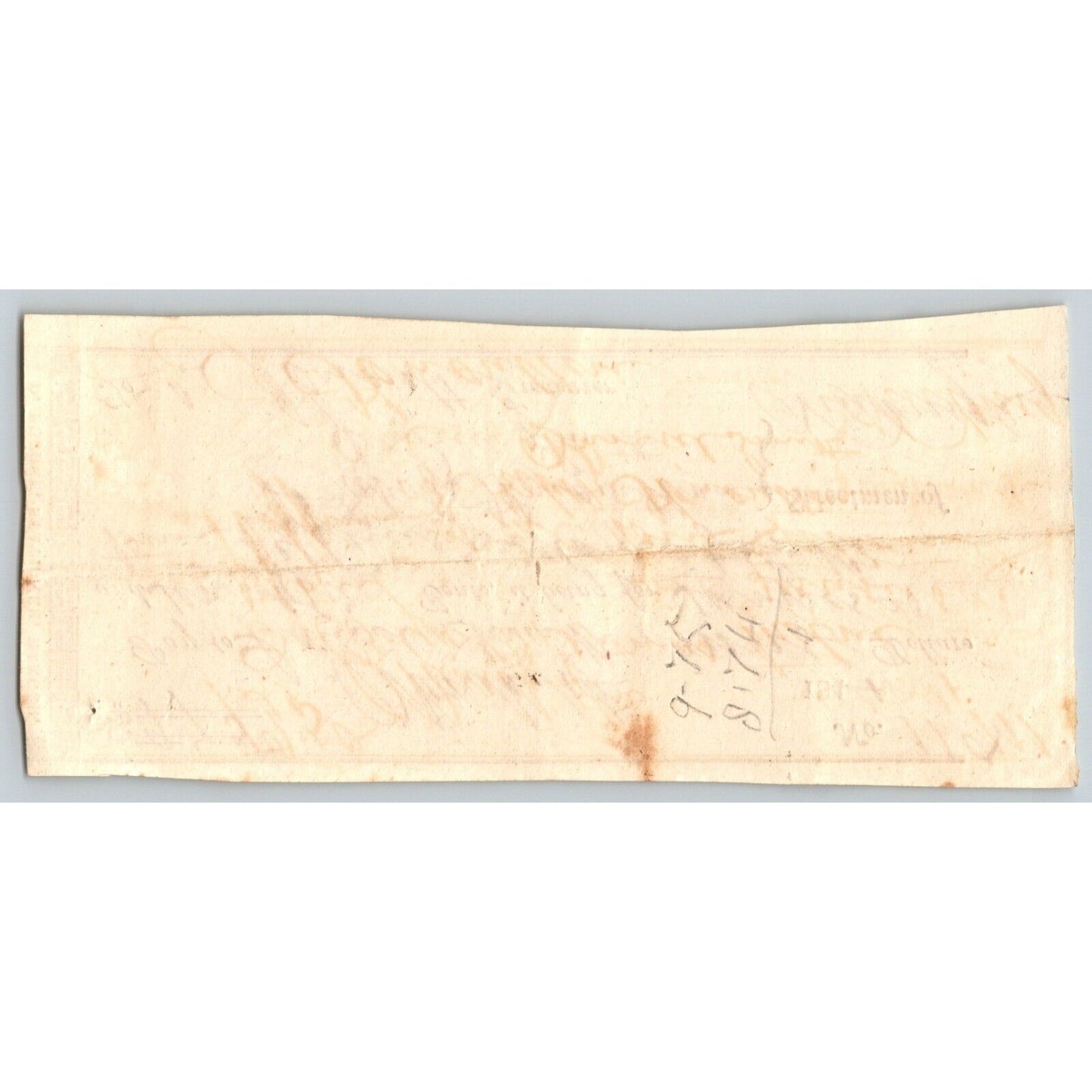 1844 Jabez Knowlton* Newburgh ME Town Check to David Smith