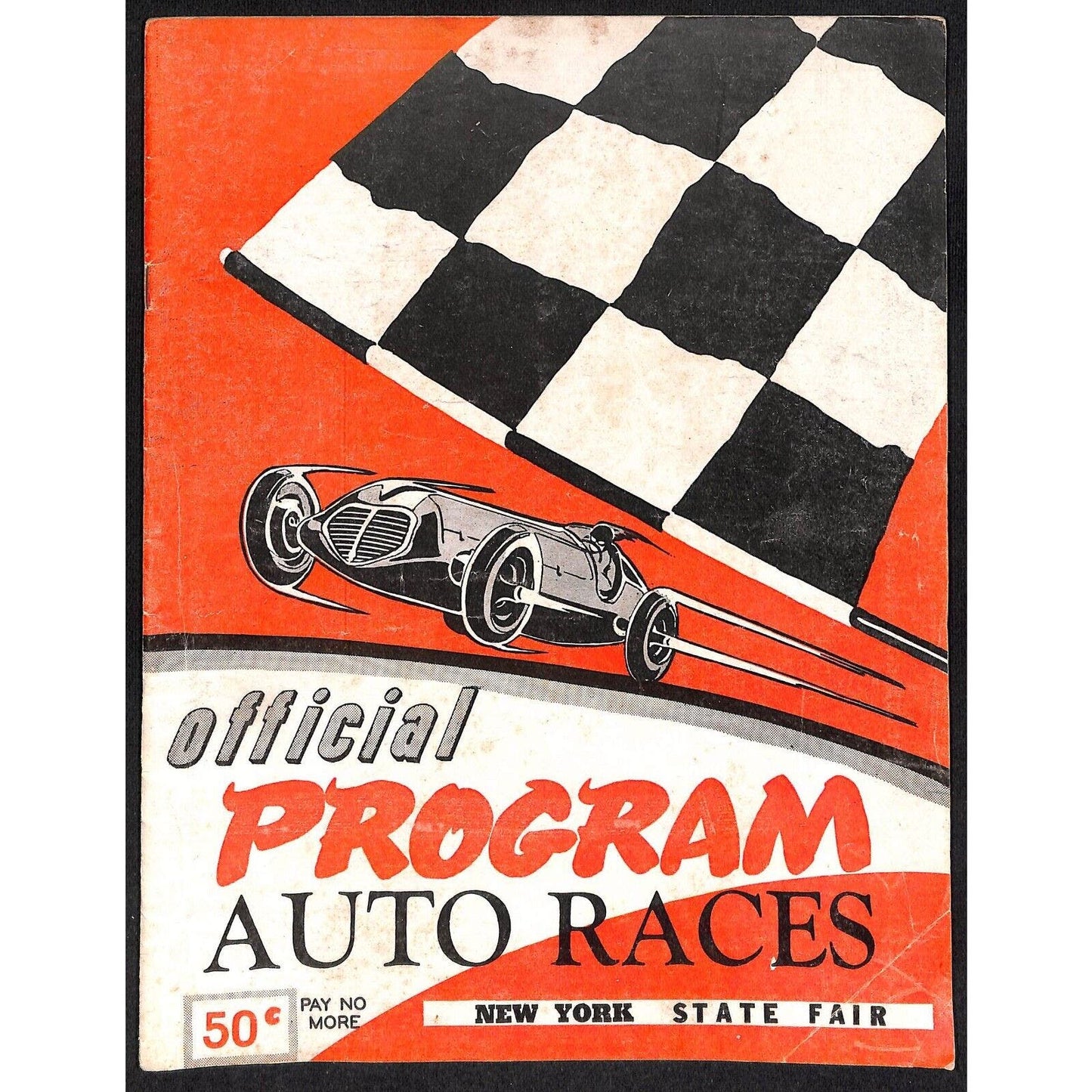 New York State Fair Auto Racing Program Stock Car 9/2 1957 20pp Scarce