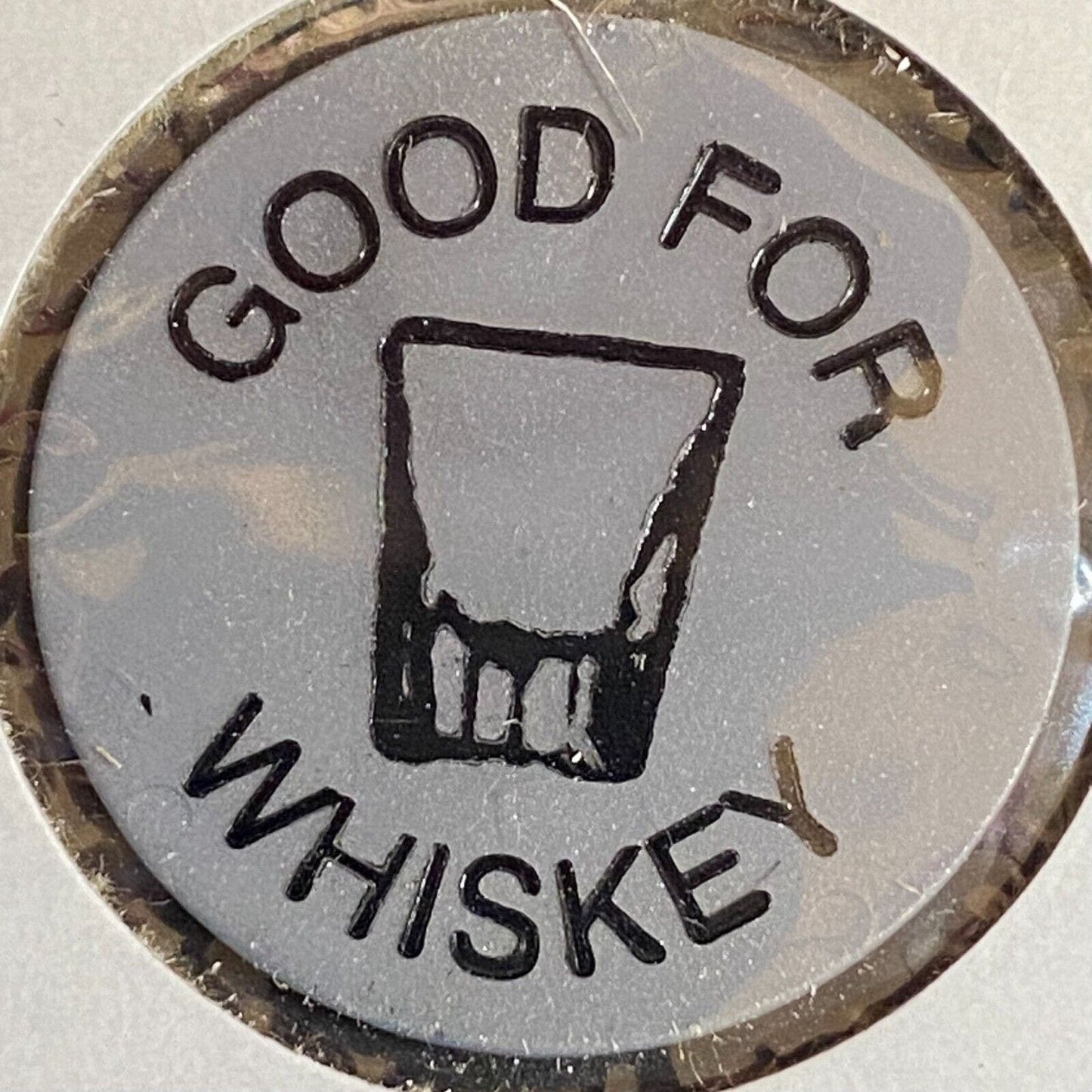 Larimer VFD (Pennsylvania) c1970's-80's Plastic "G/F Whiskey" Token