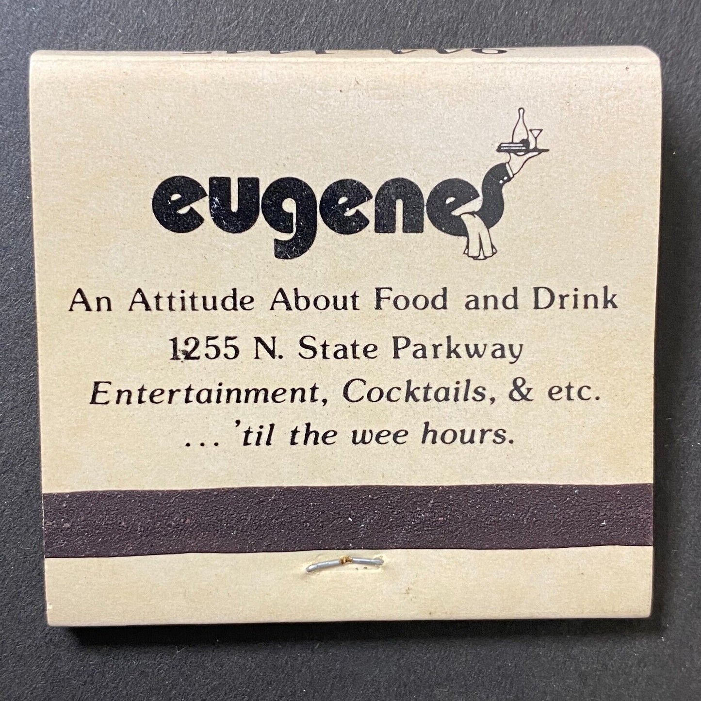 Eugene's Restaurant Chicago Full Matchbook c1974-79 Scarce