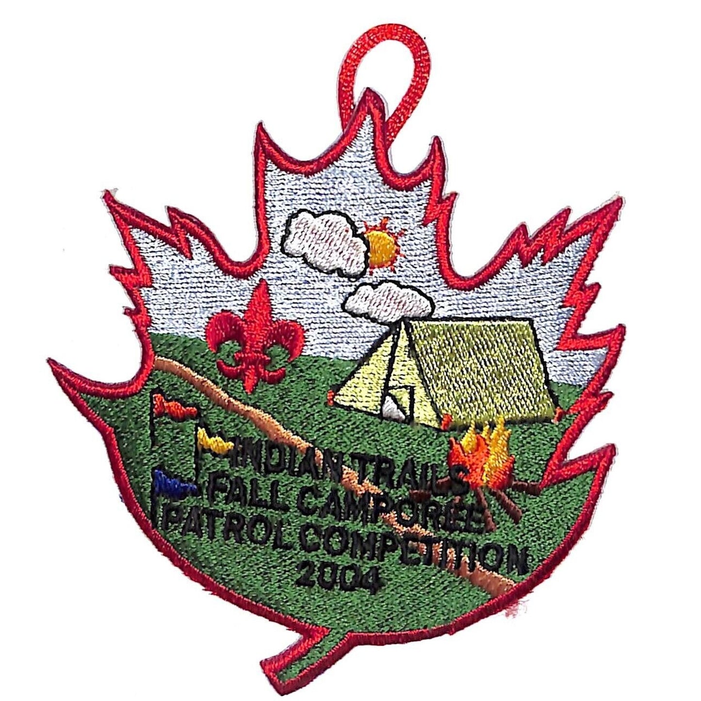 Boy Scouts BSA 2004 Indian Trails Fall Camporee Patrol Competition Patch Scarce