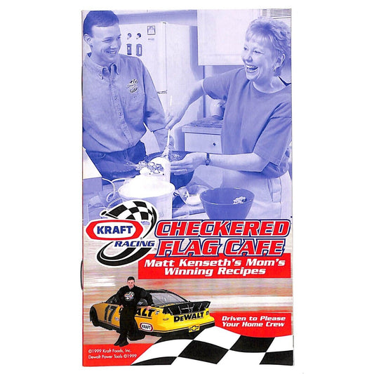 1999 Kraft Racing "Checkered Flag Cafe" Matt Kenseth's Mom Recipes 8pp VGC NOS