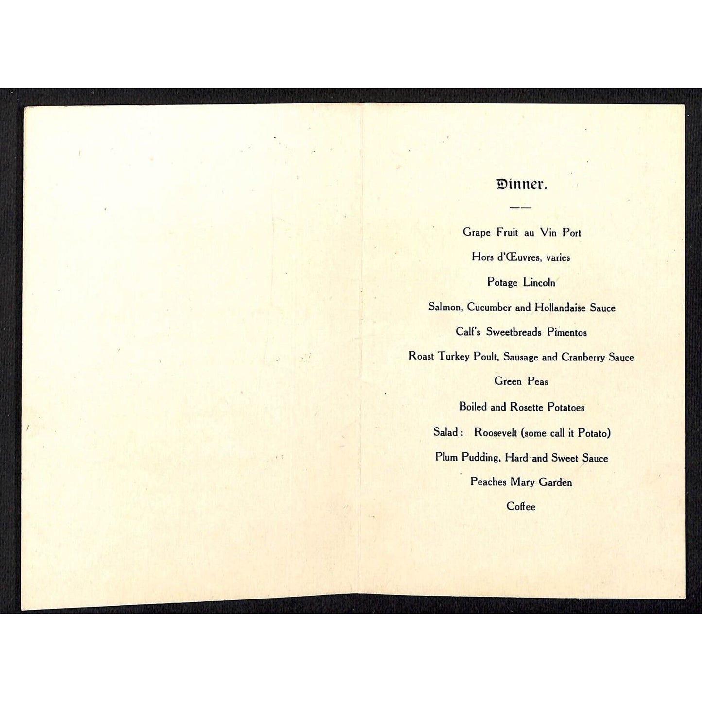 White Star Lines S.S. Pittsburgh 1923 Dinner & Birthday Menus Immigration Cards