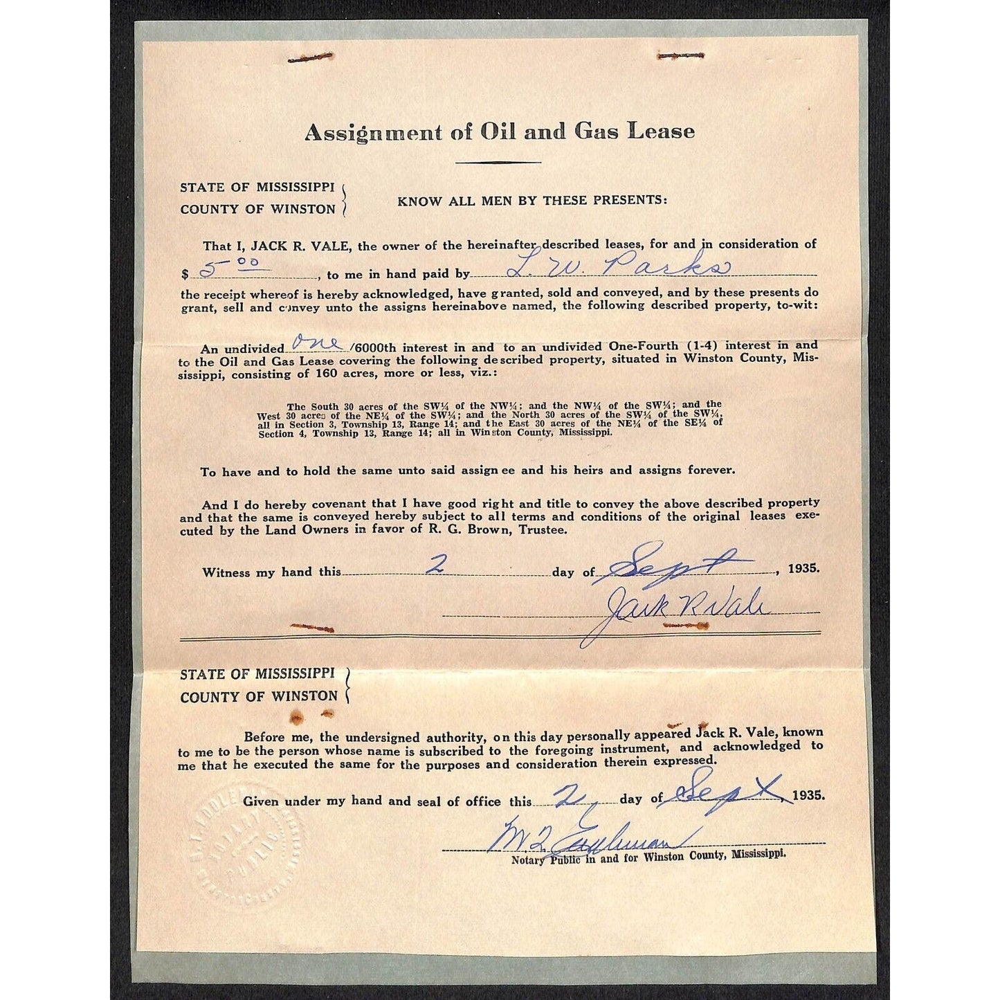 Group of 18 1918-1930's Mostly Oil Related Leases Correspondence & Ephemera