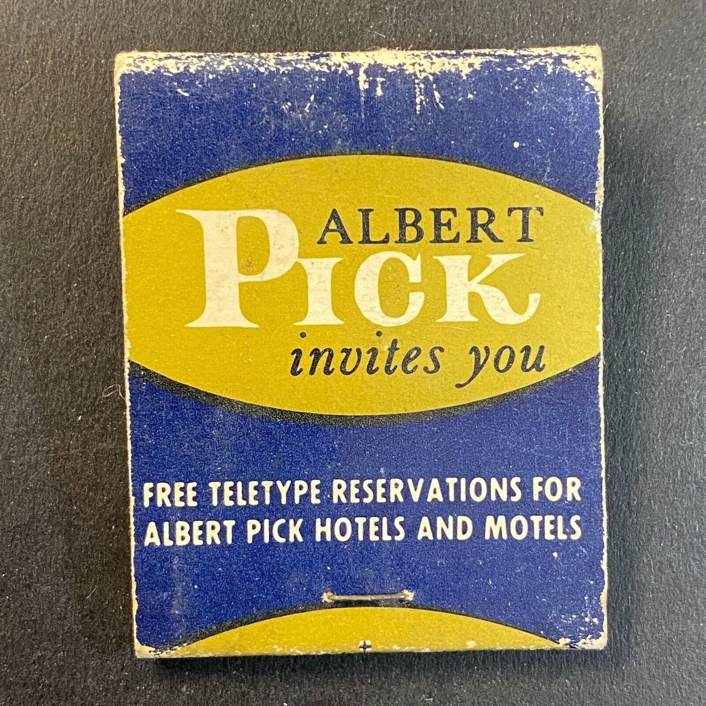 Albert Pick Hotels Motels c1960's-73 Full Matchbook