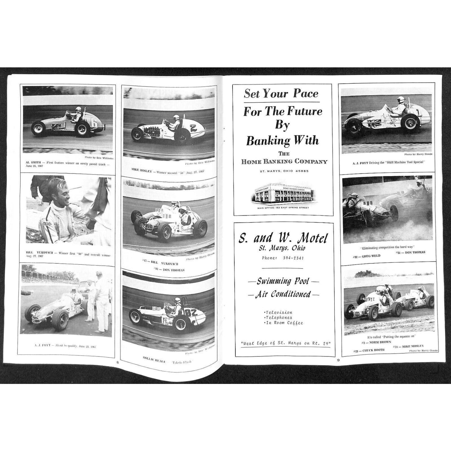 New Bremen Speedway Auto Racing Program 7/14 1968 35pp Scarce