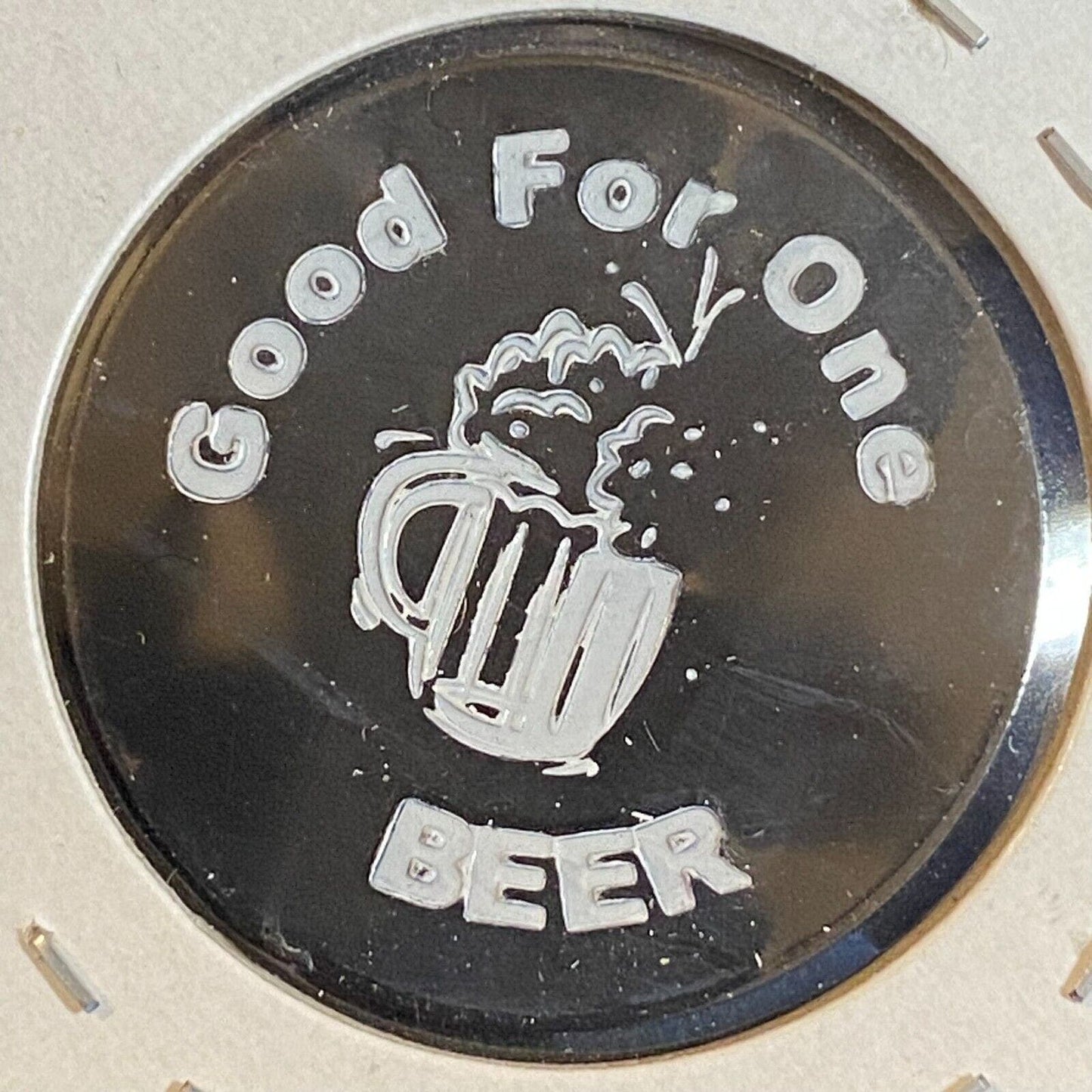 Honesdale, PA "The White Owl" Plastic c1998-2000's "Good for One Beer" Token