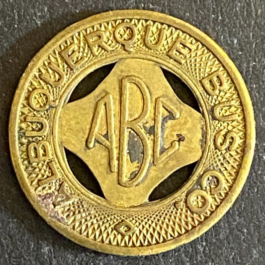 Albuquerque Bus Co. "ABC" Health Country Transit Token 16mm (#6)