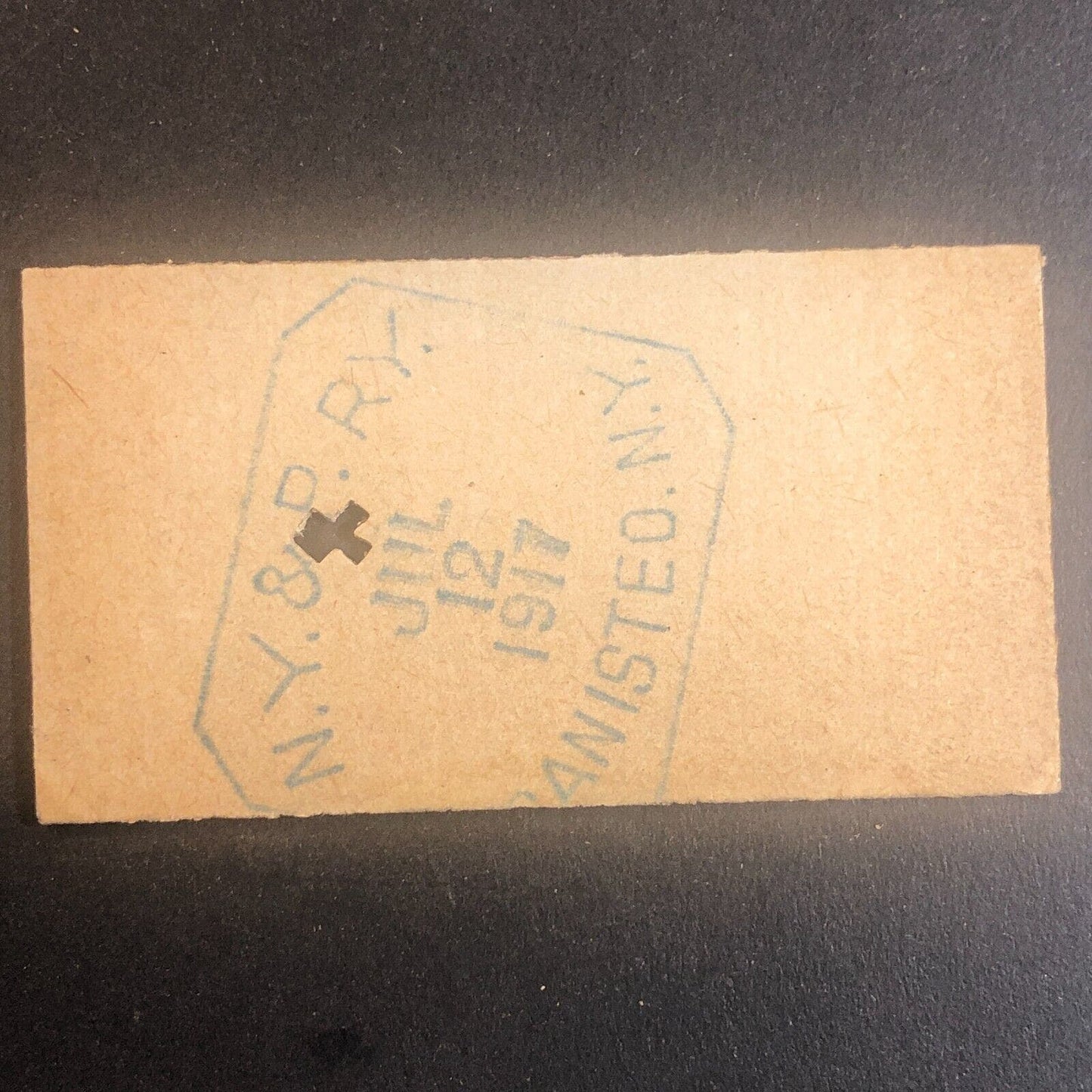 New York & Pennsylvania Railroad July 12 1917 Greenwood, NY Ticket #53537