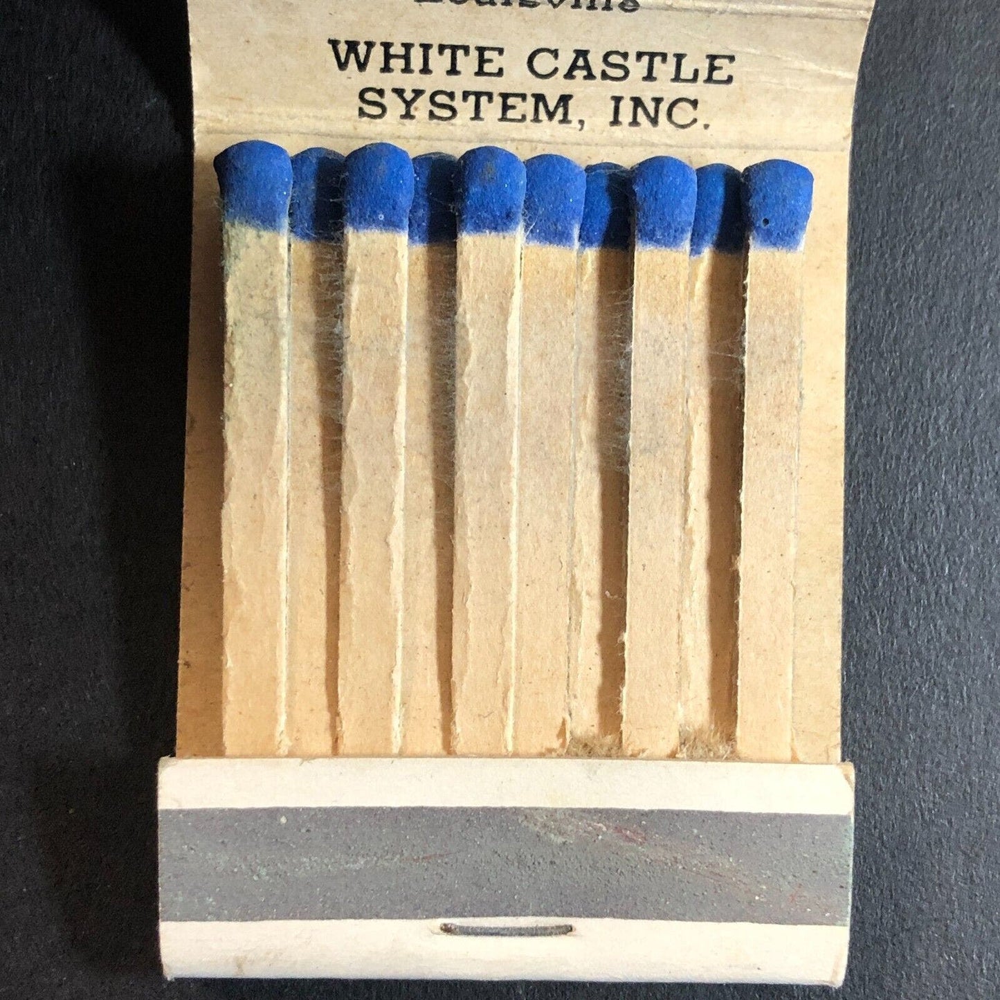 White Castle System Near Full (-2) Matchbook "A National Institution c1940's-50s