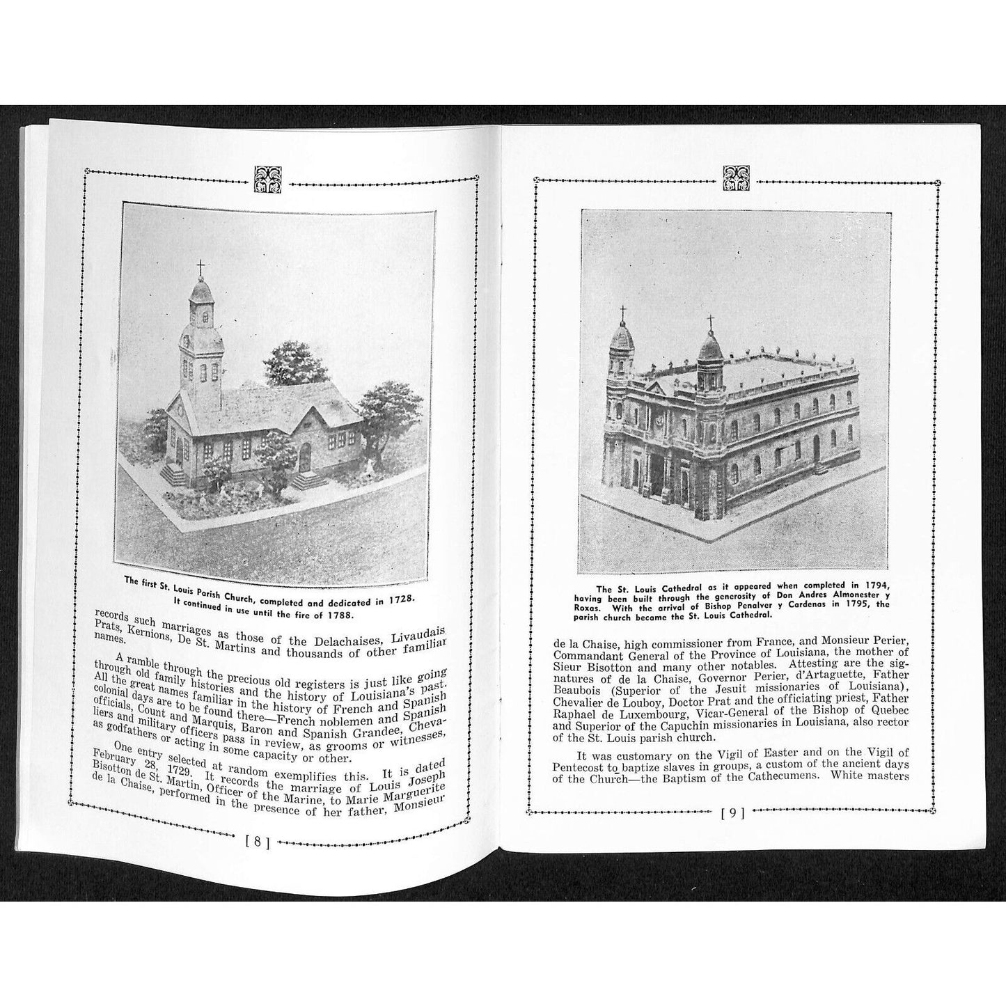 1938 St. Louis Cathedral New Orleans Ursuline Convent Brochure 46pp VGC Scarce